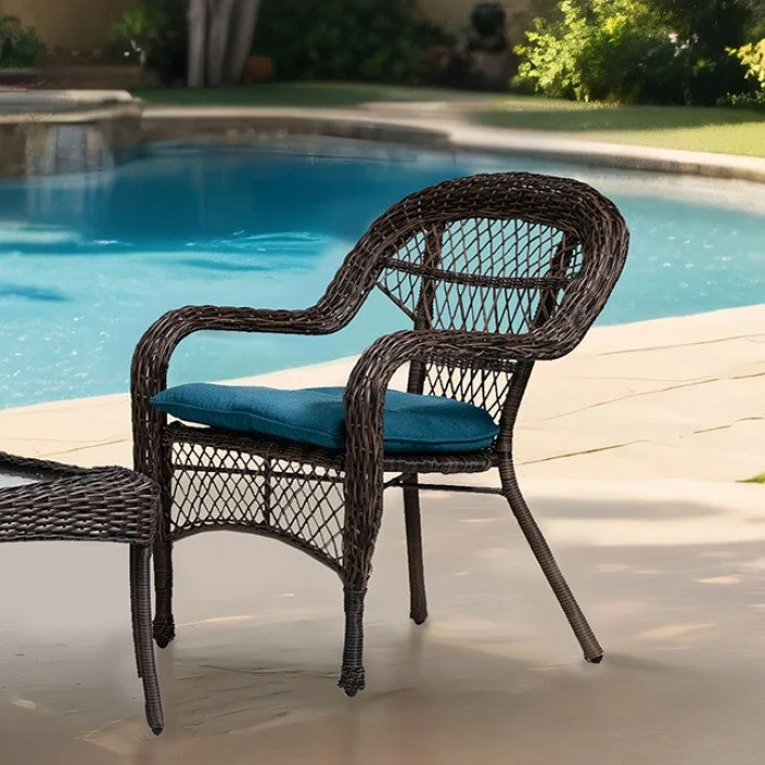 Oliveri Brown/Dark Teal Conversation Set 4 Piece - Image 2