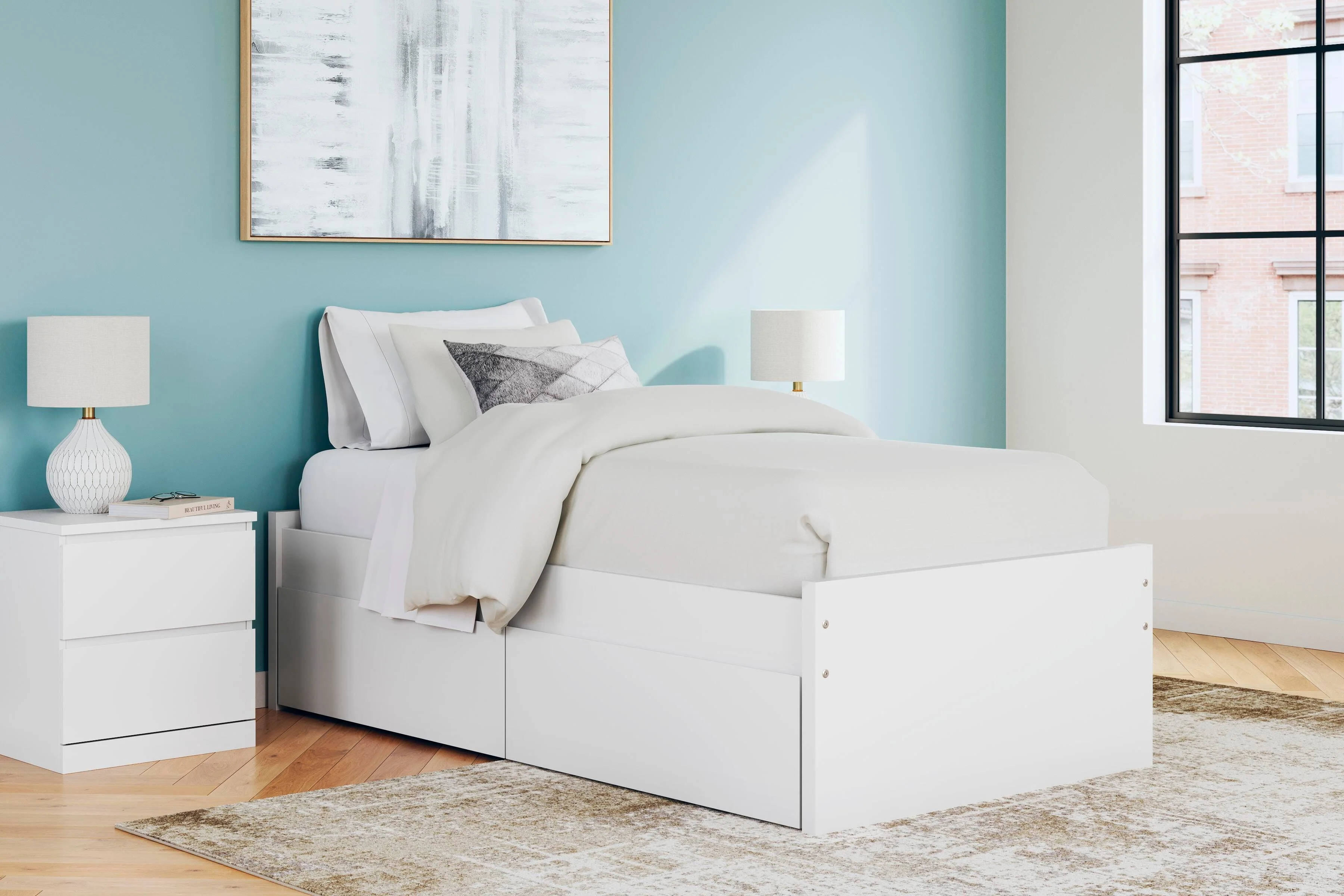 Onita Platform Bed with 1 Side Storage - Image 15