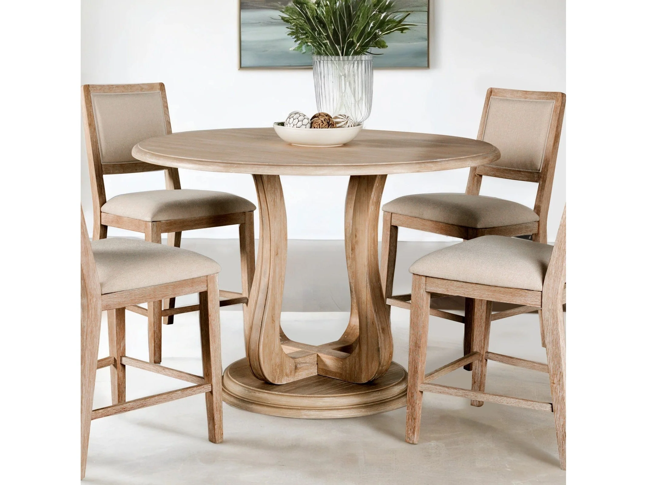 Orbetello Natural/Beige 5 Piece Counter Ht. Set - Image 2
