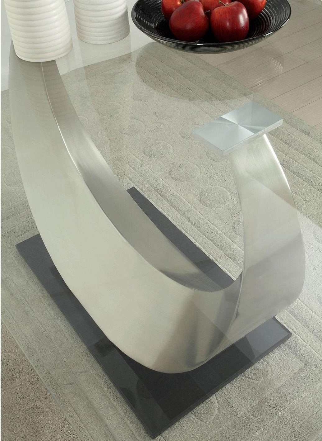 Orla Silver & Black Dining Room Table - Image 5