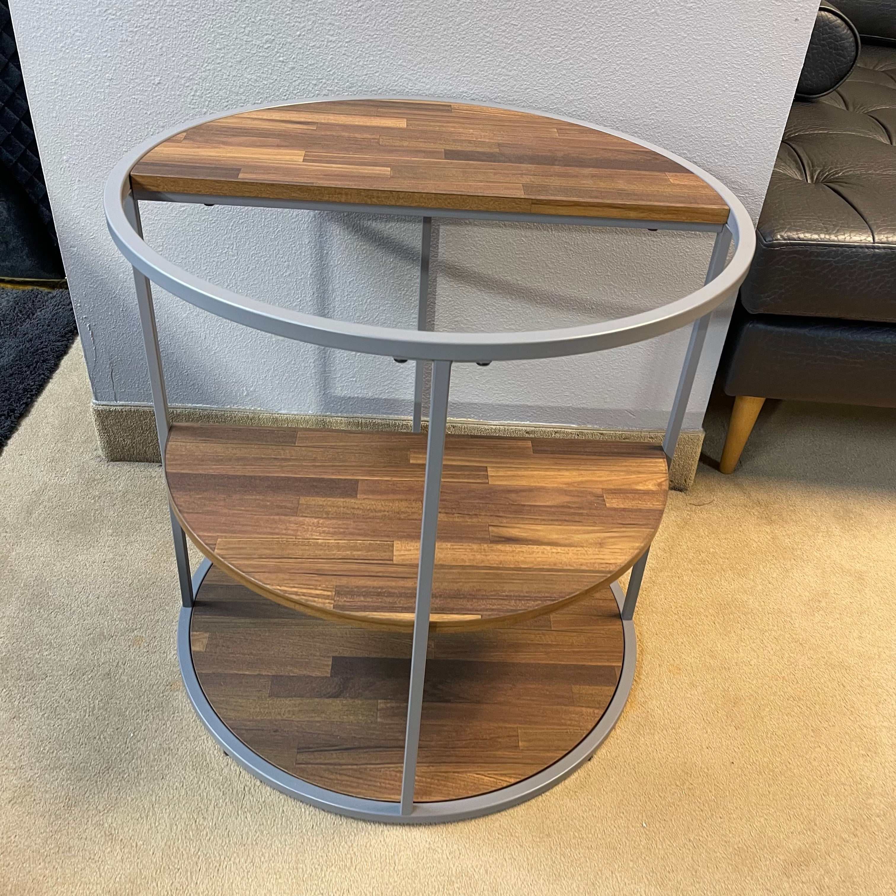 Orrin Gray & Walnut End Table - Image 5