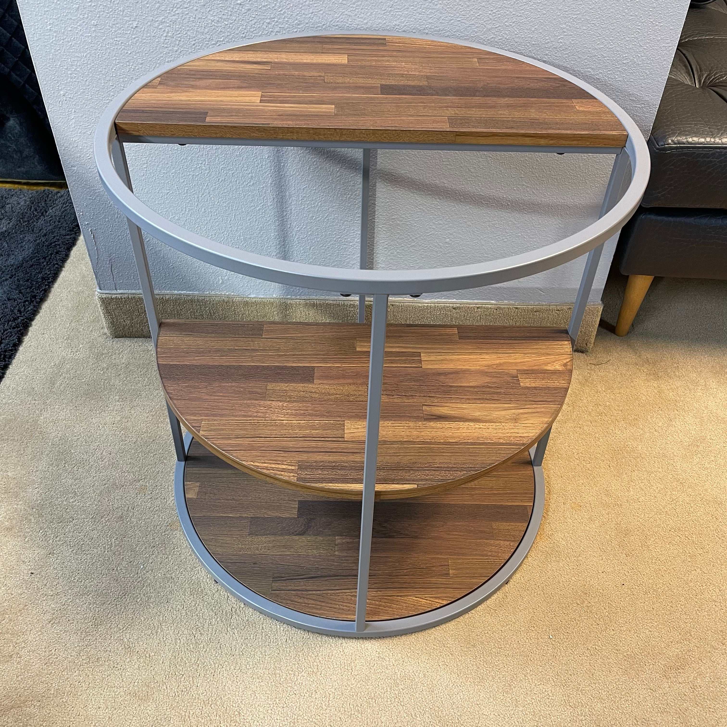 Orrin Gray & Walnut End Table - Image 6