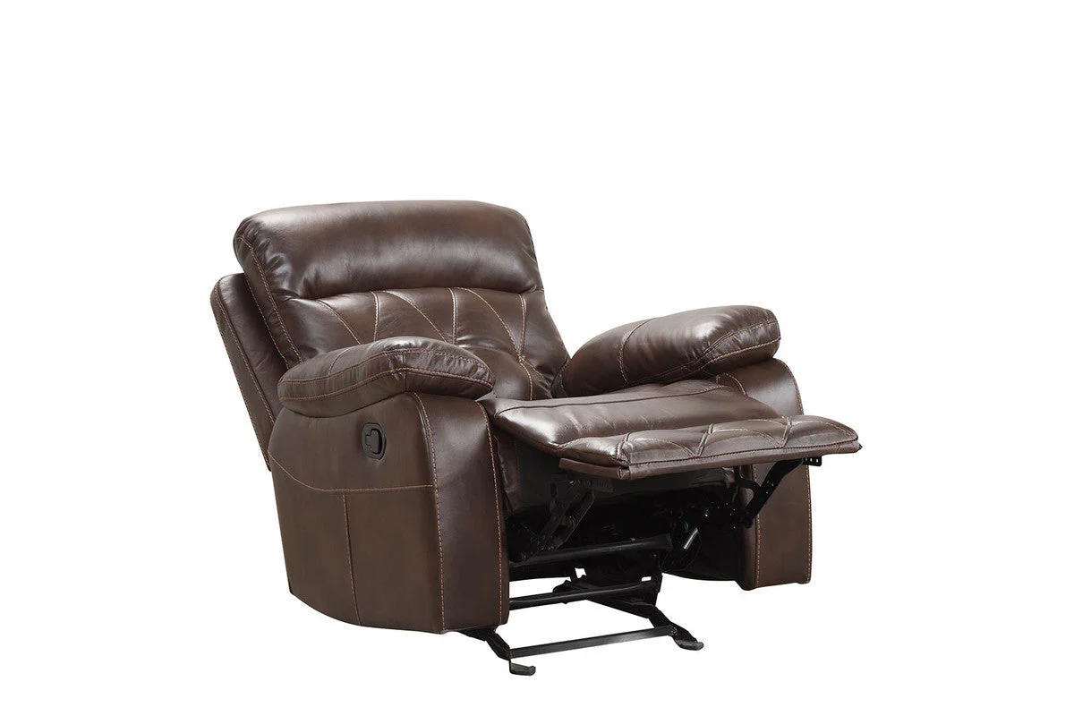 Osias Brown Glider Recliner - Image 4