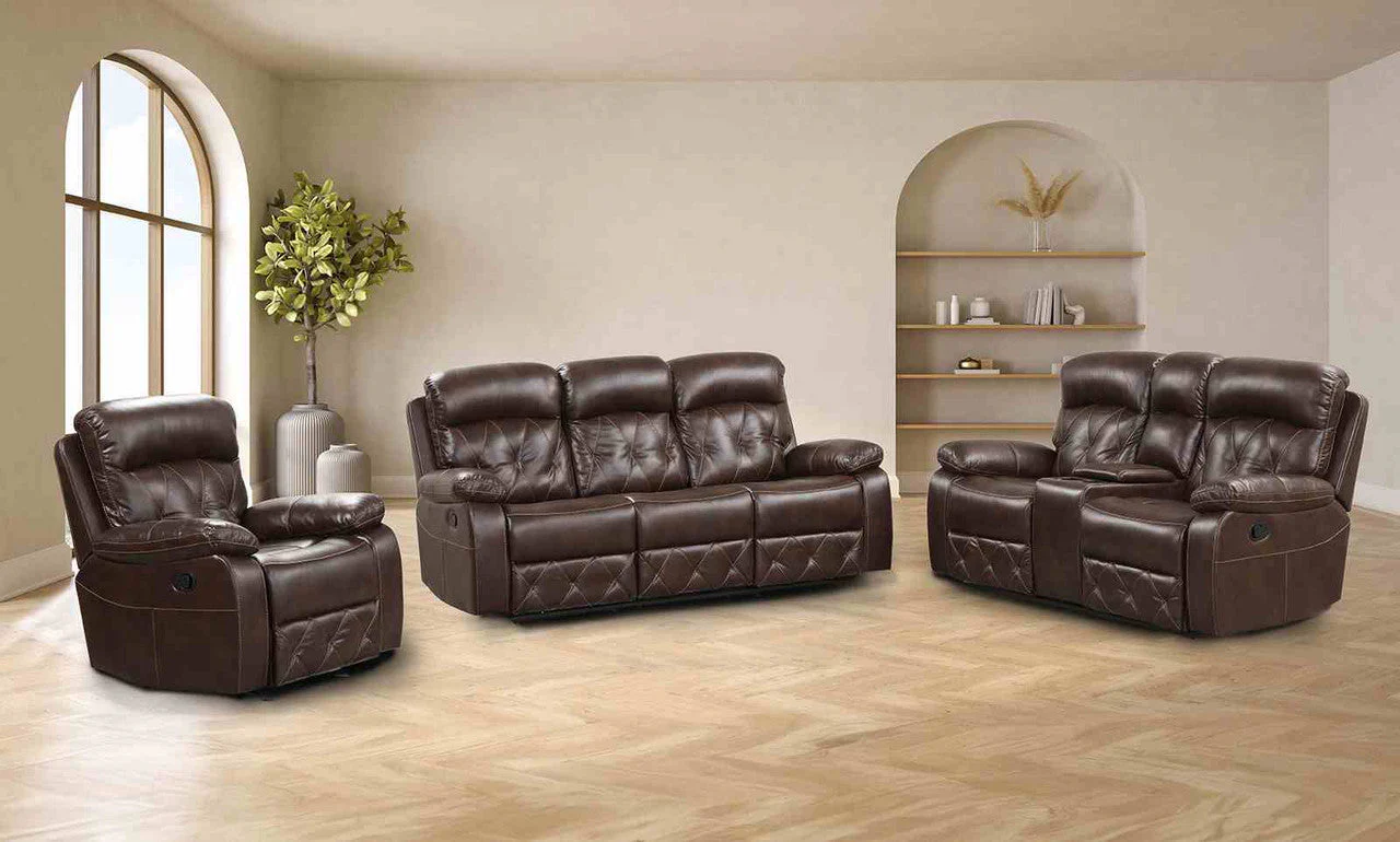 Osias Brown Loveseat - Image 2