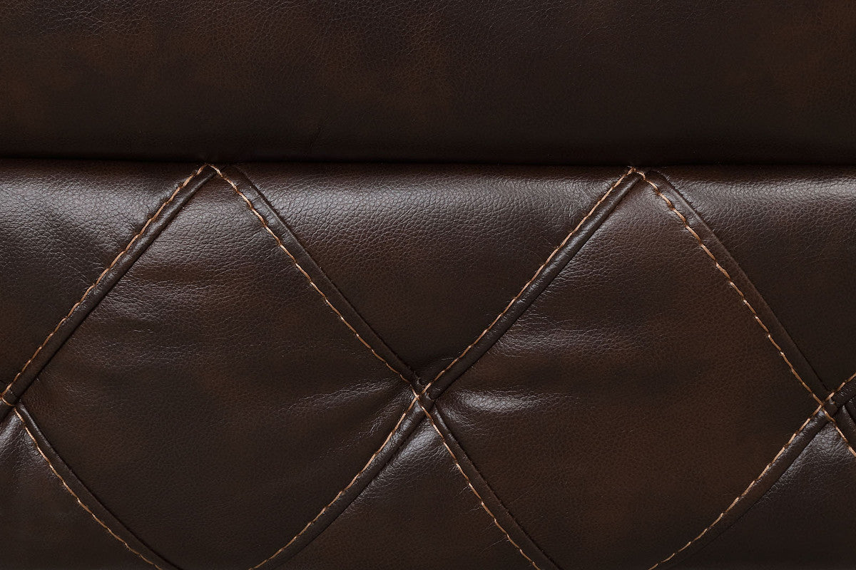 Osias Brown Loveseat - Image 3