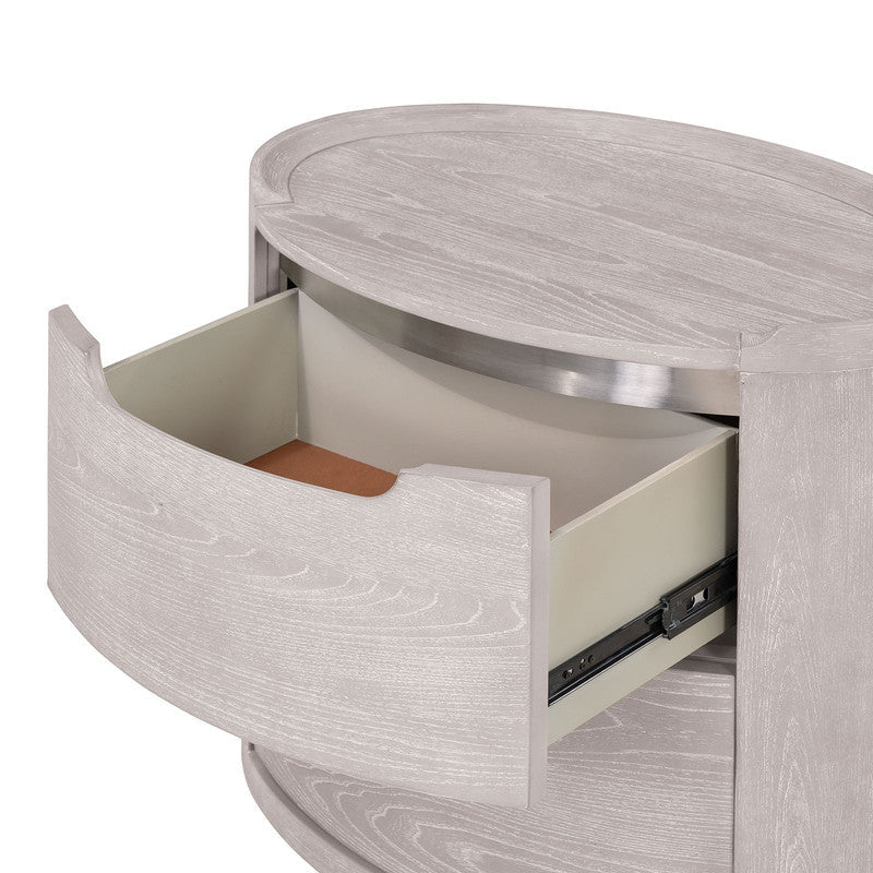 Osterley Light Gray Nightstand - Image 2