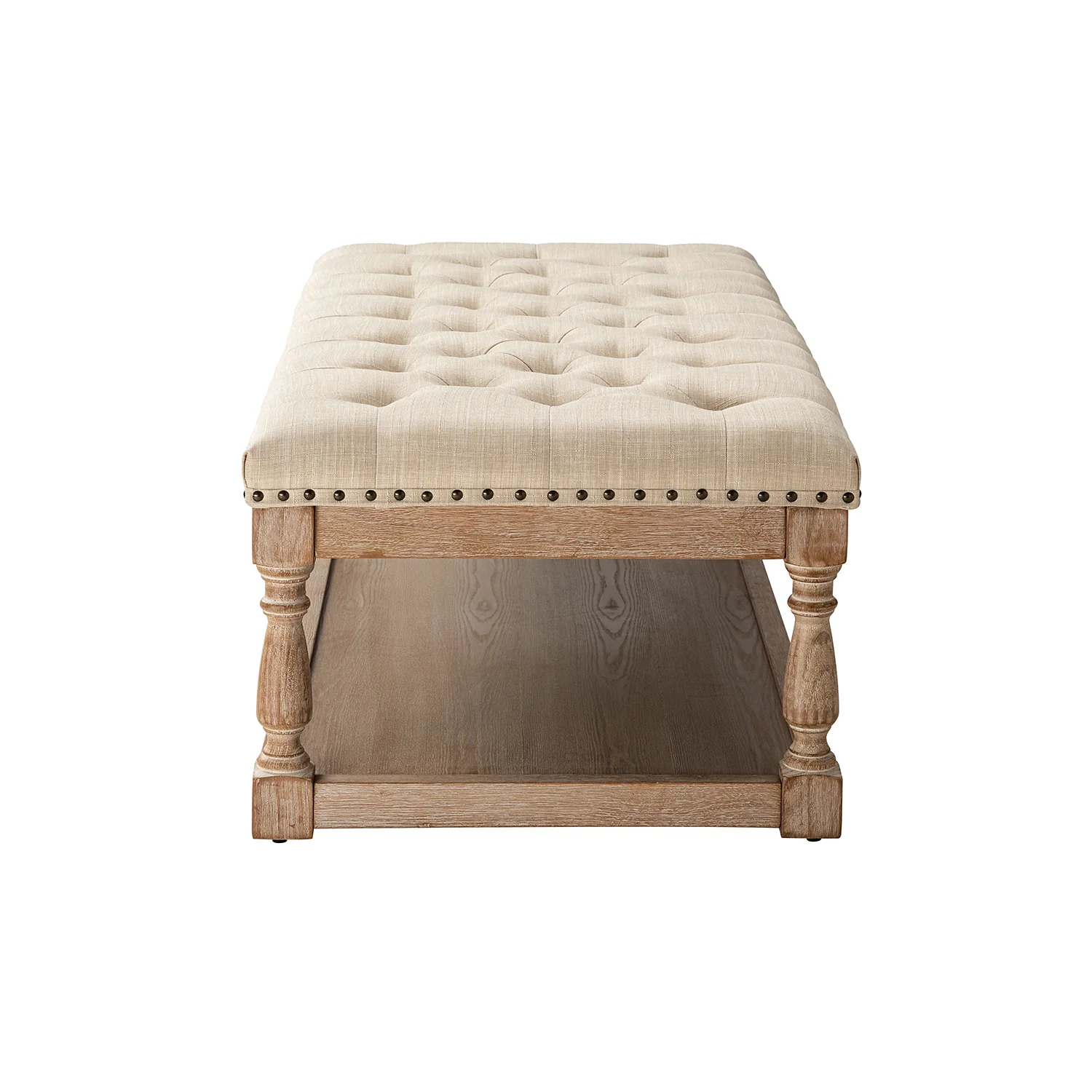 Jordan Upholstered Storage Ottoman in Linen - Image 4