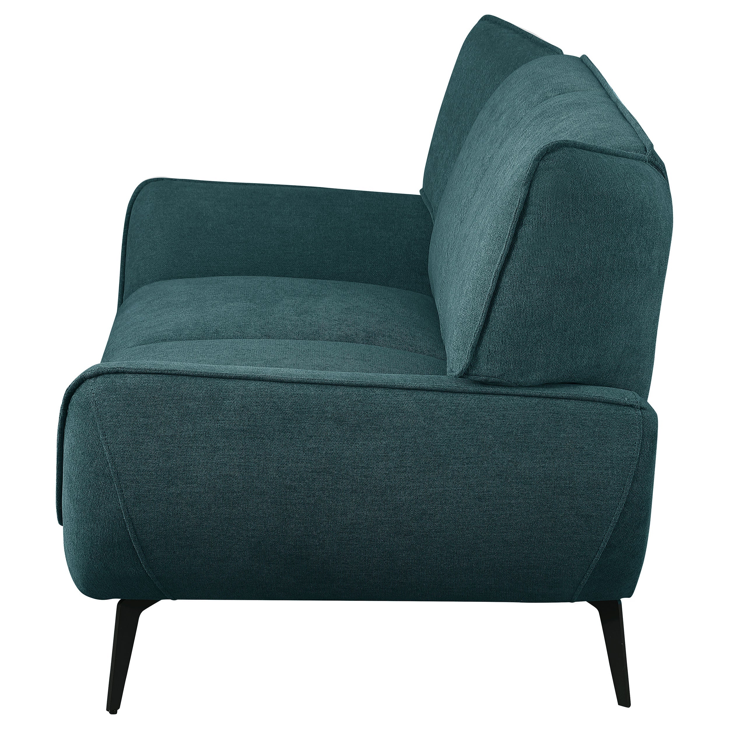 Acton Upholstered Flared Arm Loveseat Teal Blue - Image 6
