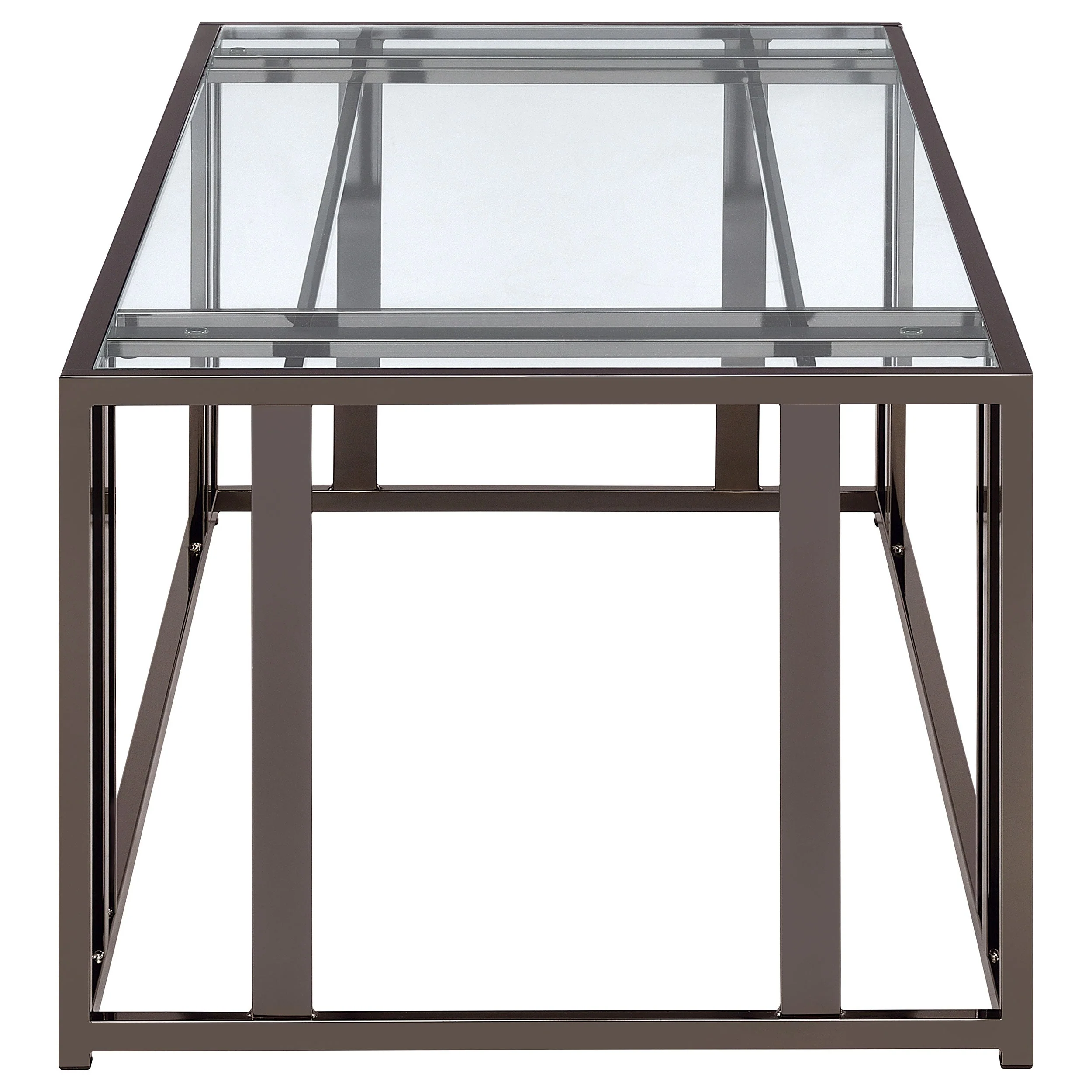 Adri Rectangular Glass Top Coffee Table - Image 10