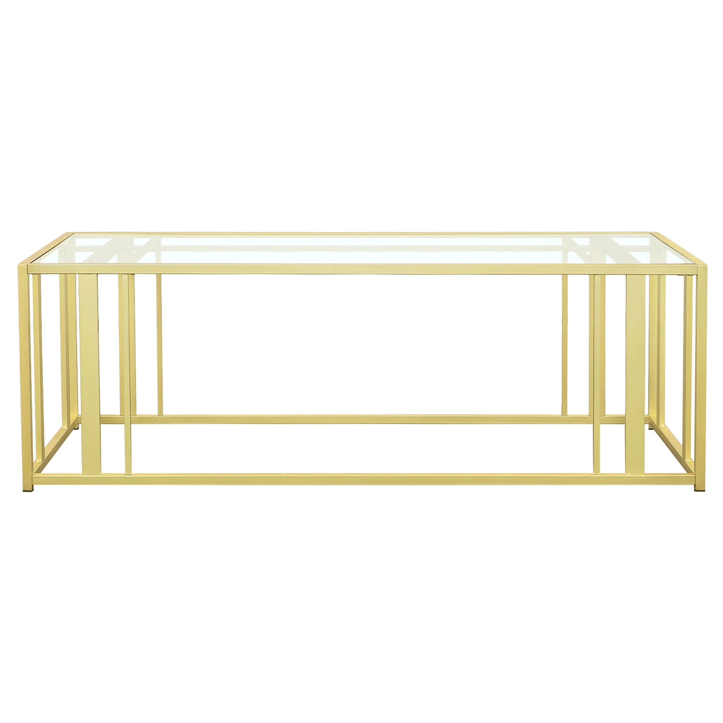 Adri Rectangular Glass Top Coffee Table - Image 7