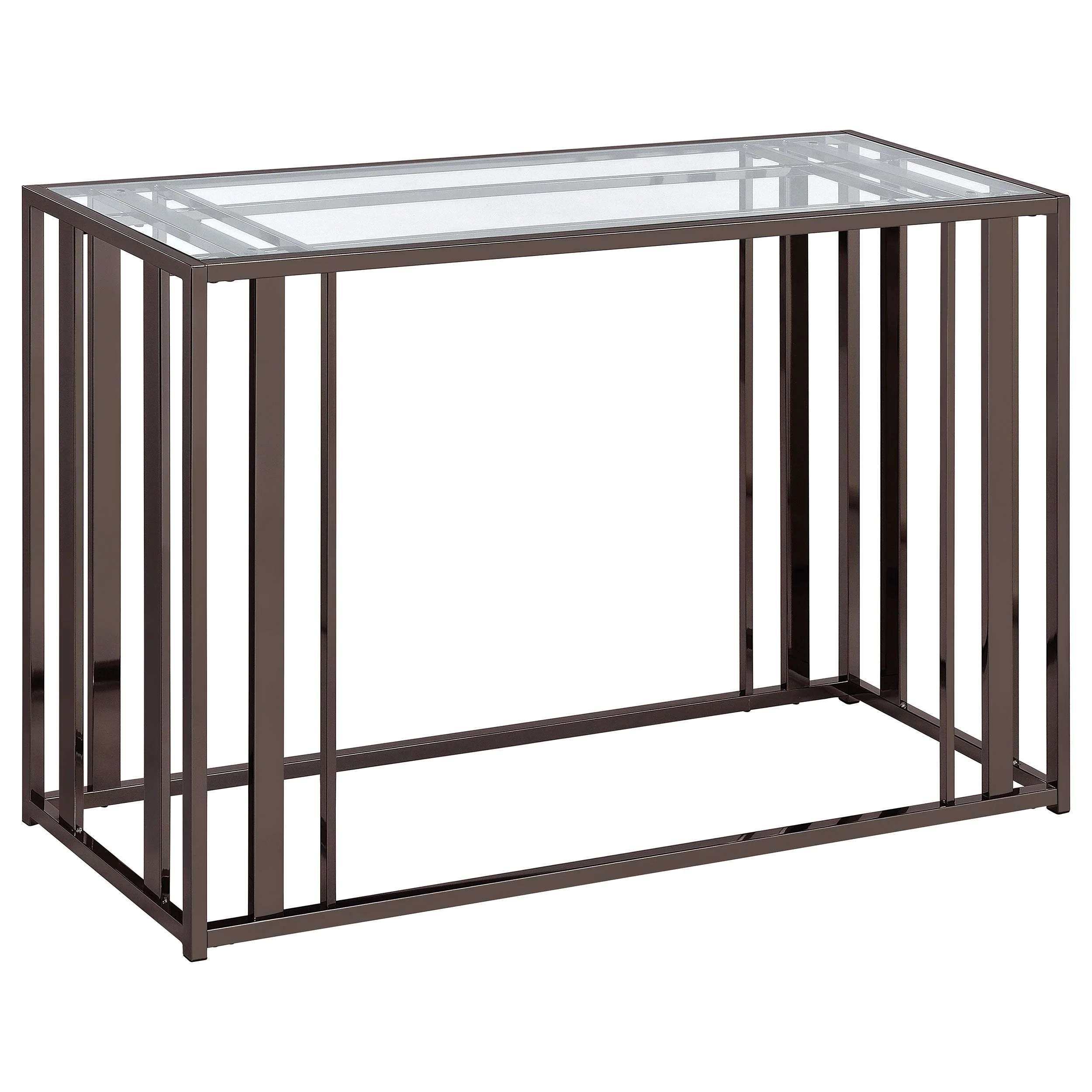 Adri Glass Top Entryway Console Table - Image 12
