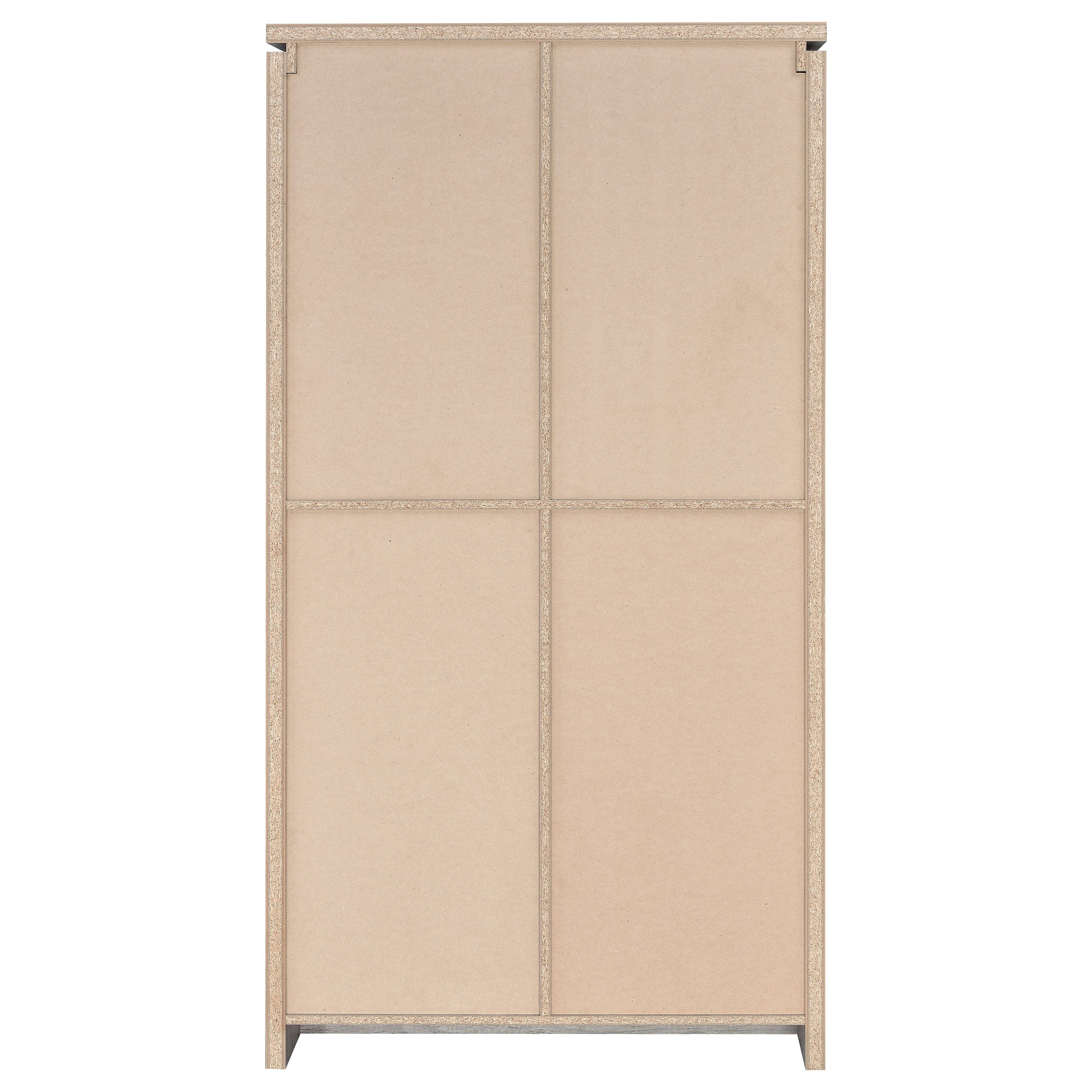 Alejo 2-door Engineered Wood Tall Cabinet Grey Driftwood - Image 8