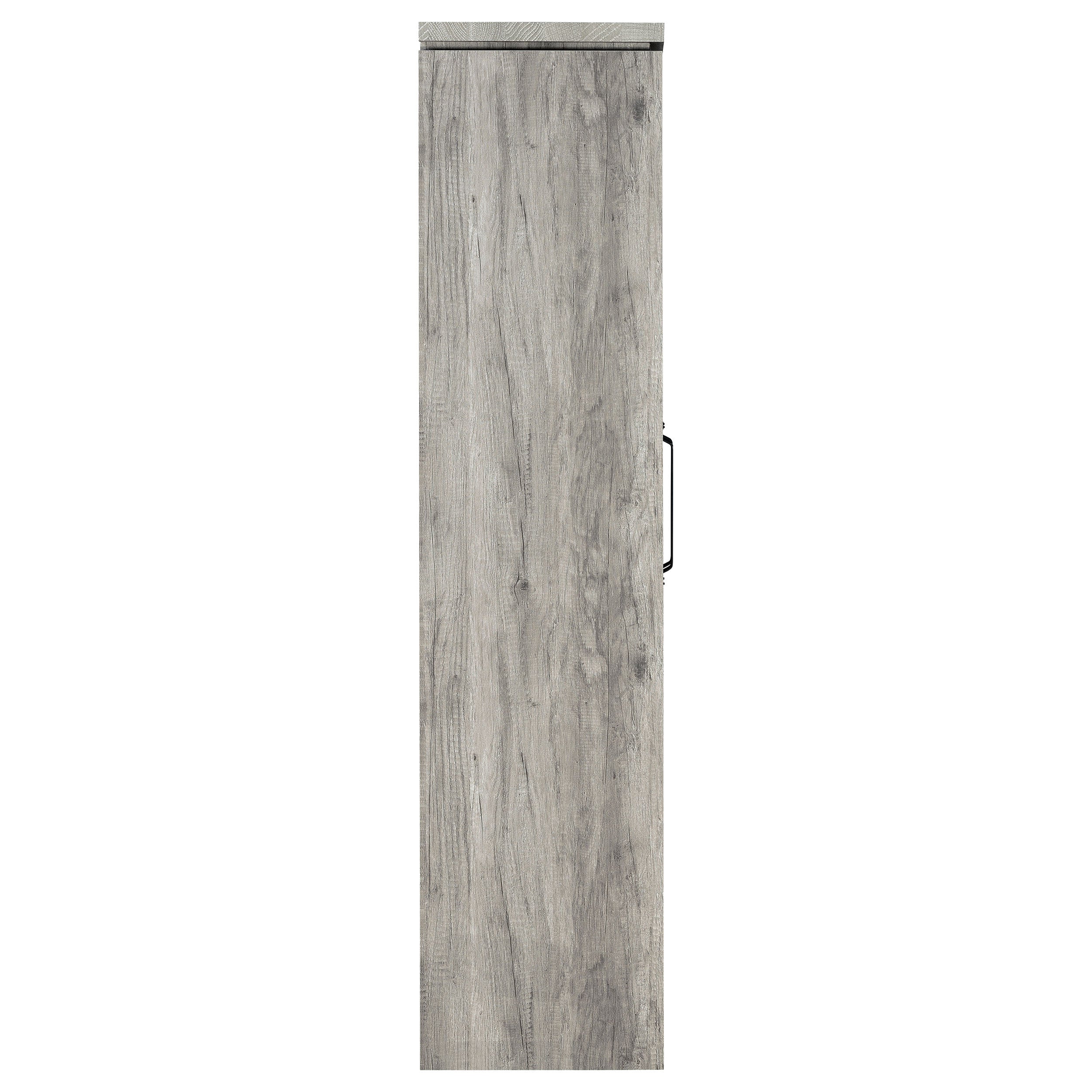 Alejo 2-door Engineered Wood Tall Cabinet Grey Driftwood - Image 9