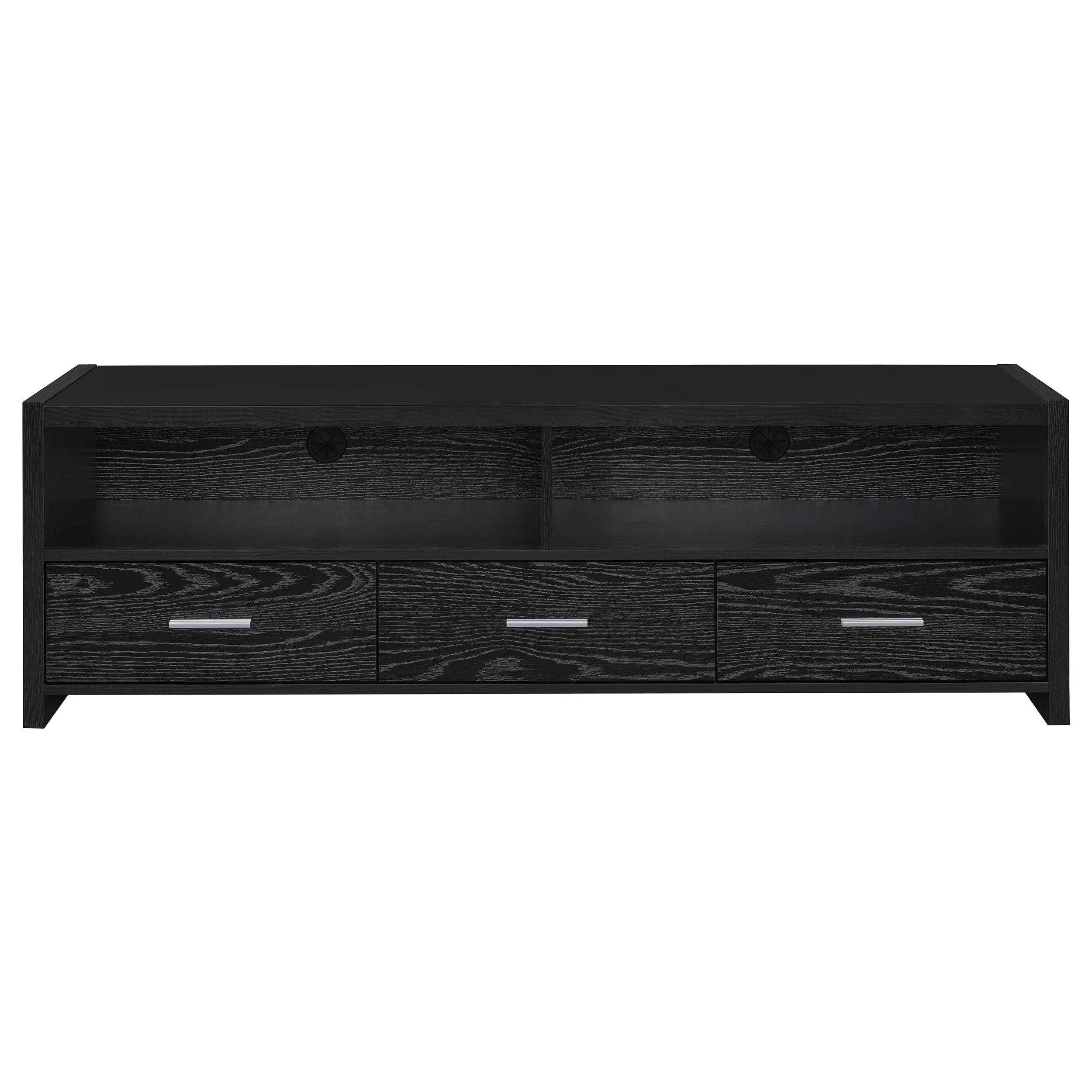 Alton 3-drawer Engineered Wood 61-inch TV Stand Black Oak - Image 5