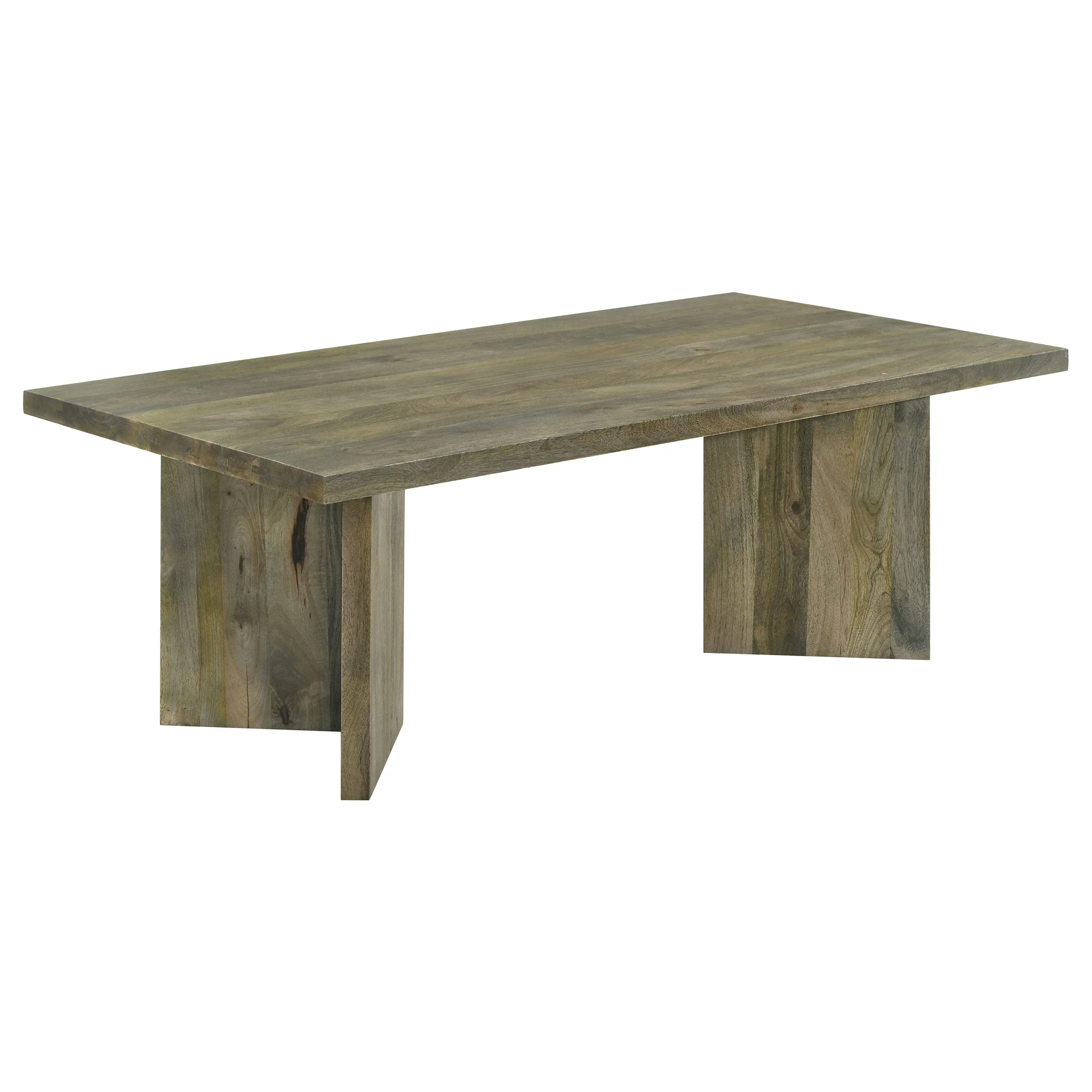 Andando Rectangular Solid Wood Coffee Table Mango Brown - Image 2