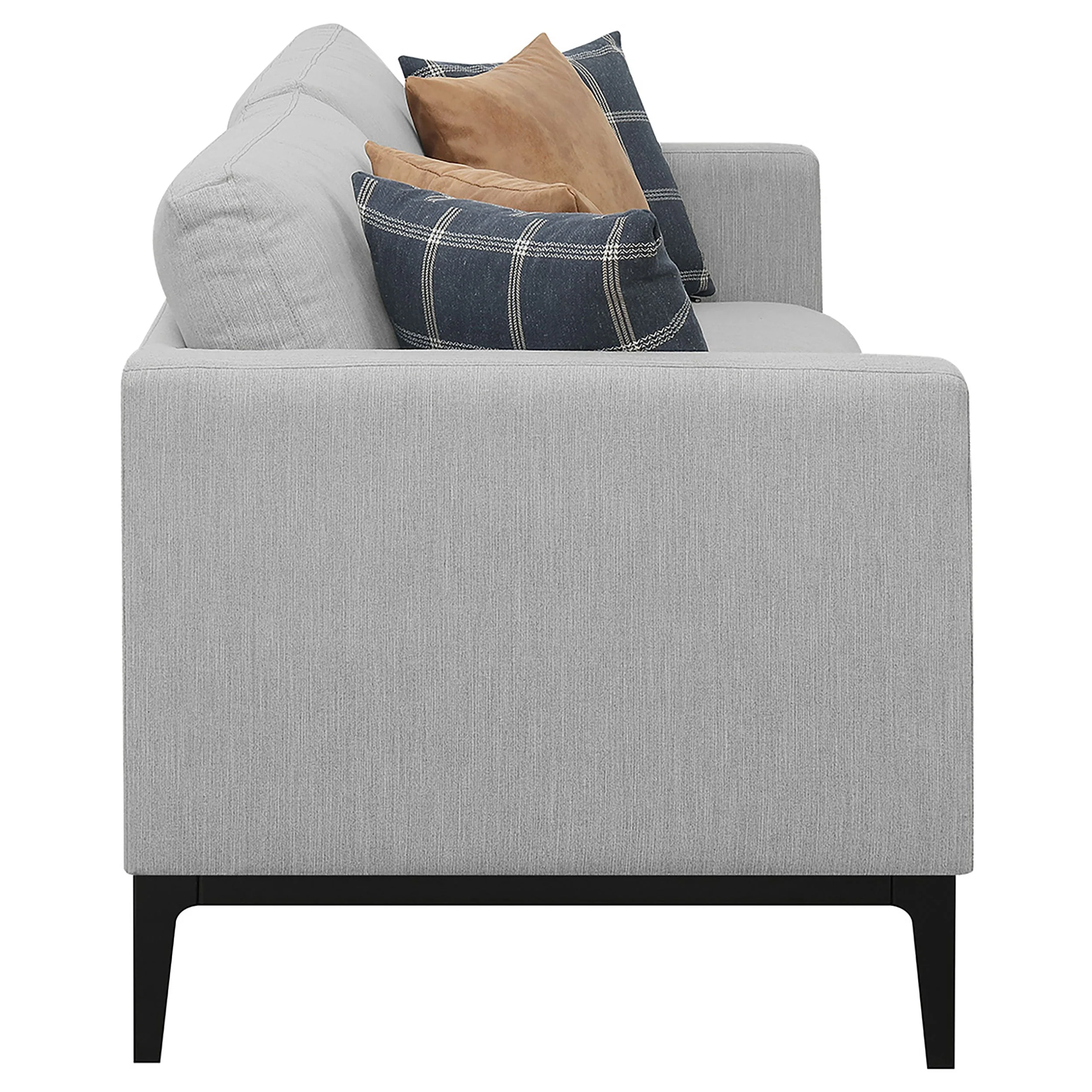 Apperson Upholstered Track Arm Sofa Light Grey - Image 10