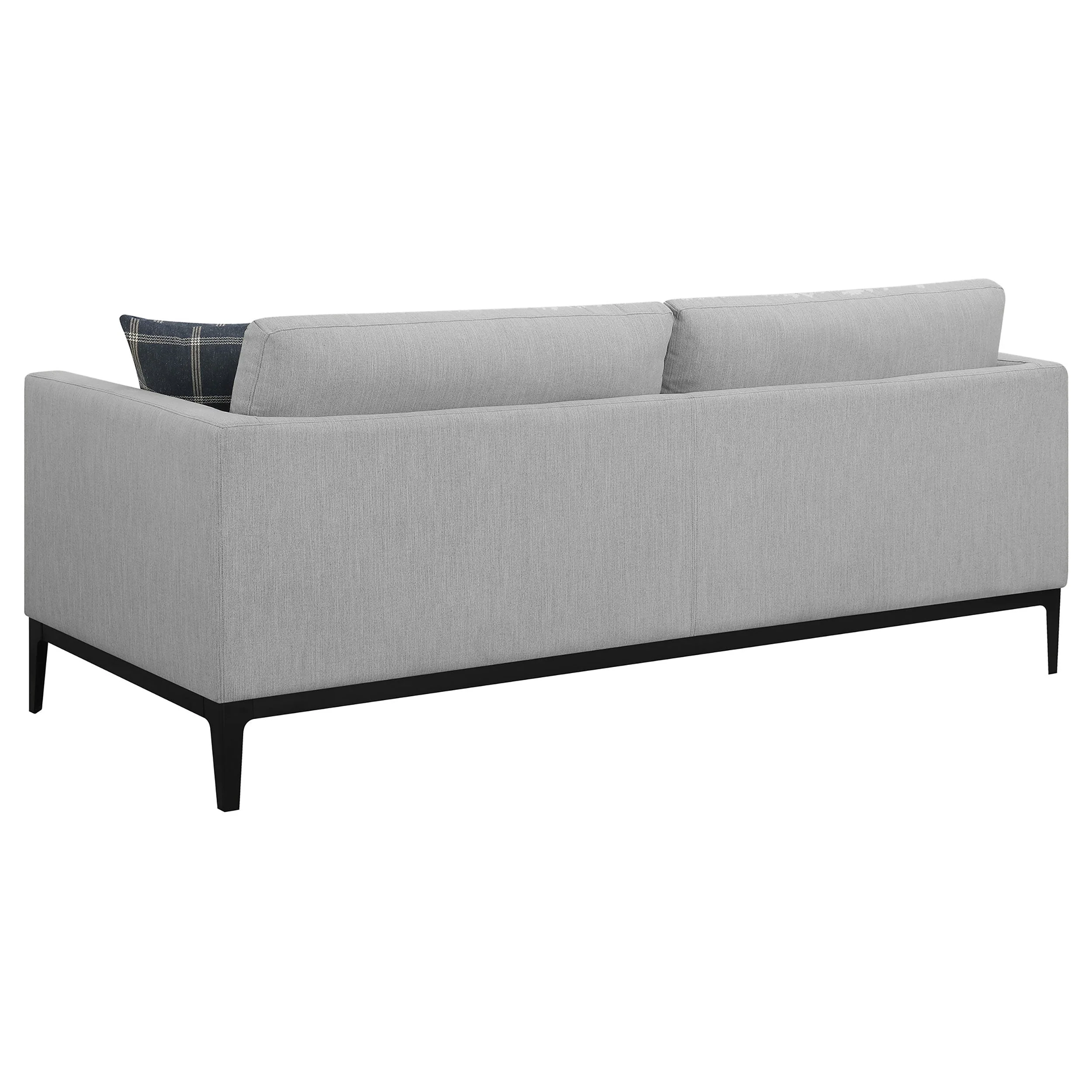 Apperson Upholstered Track Arm Sofa Light Grey - Image 7