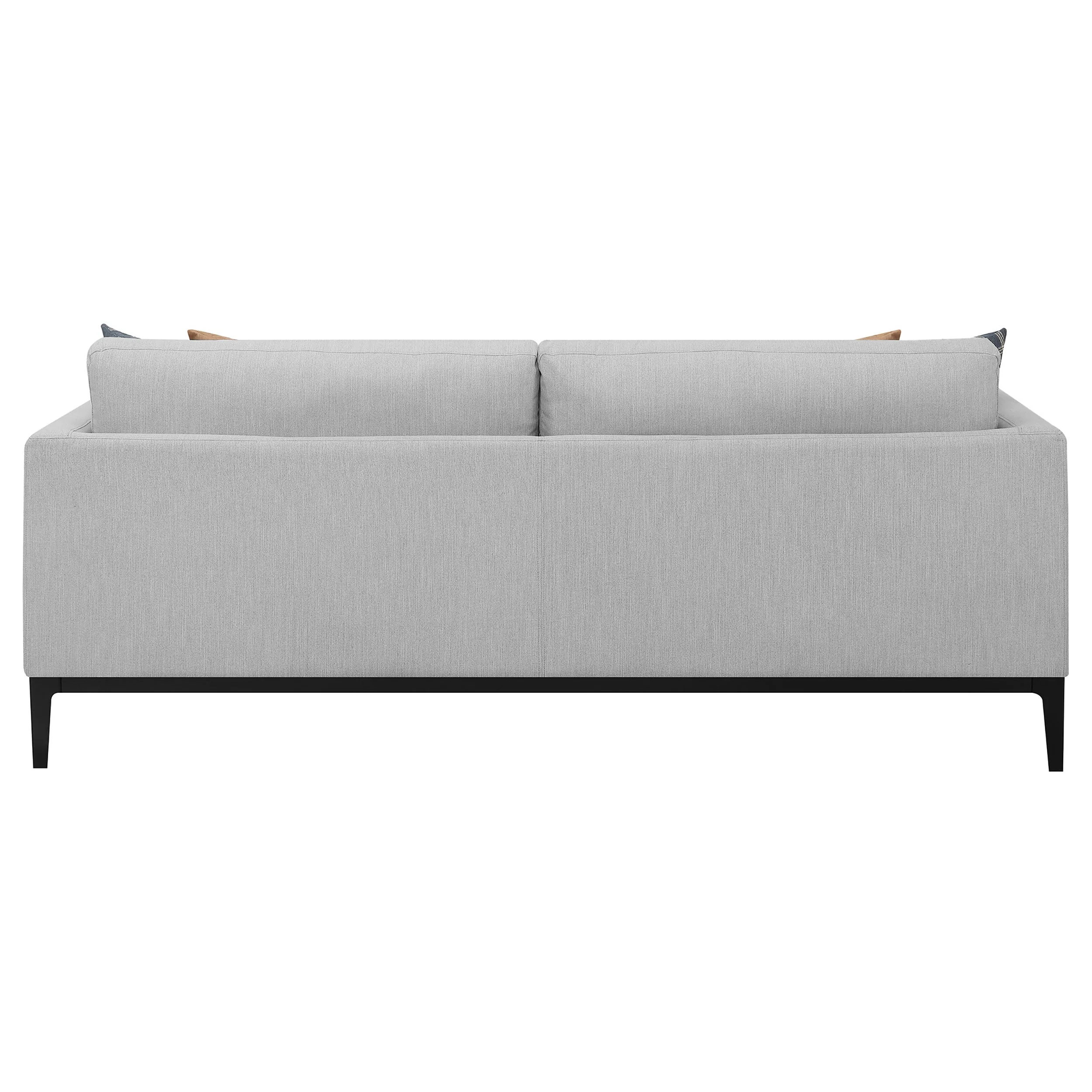 Apperson Upholstered Track Arm Sofa Light Grey - Image 8