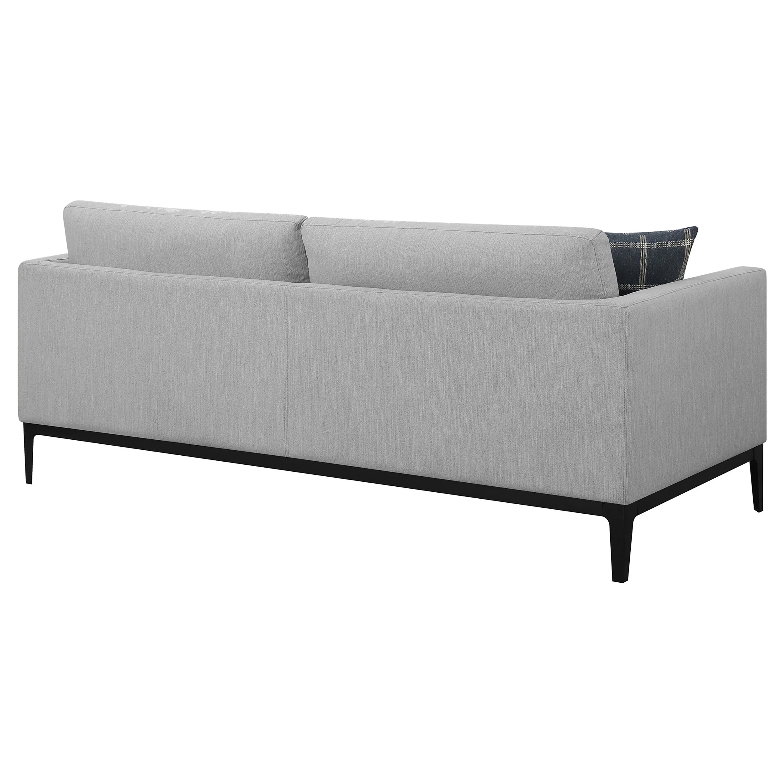 Apperson Upholstered Track Arm Sofa Light Grey - Image 9