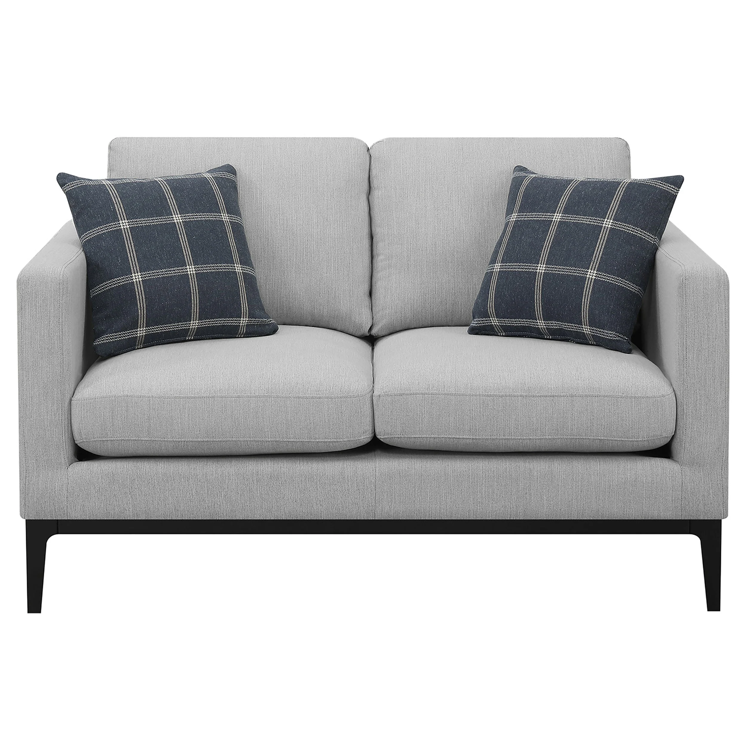 Apperson Upholstered Track Arm Sofa Set Light Grey - Image 17