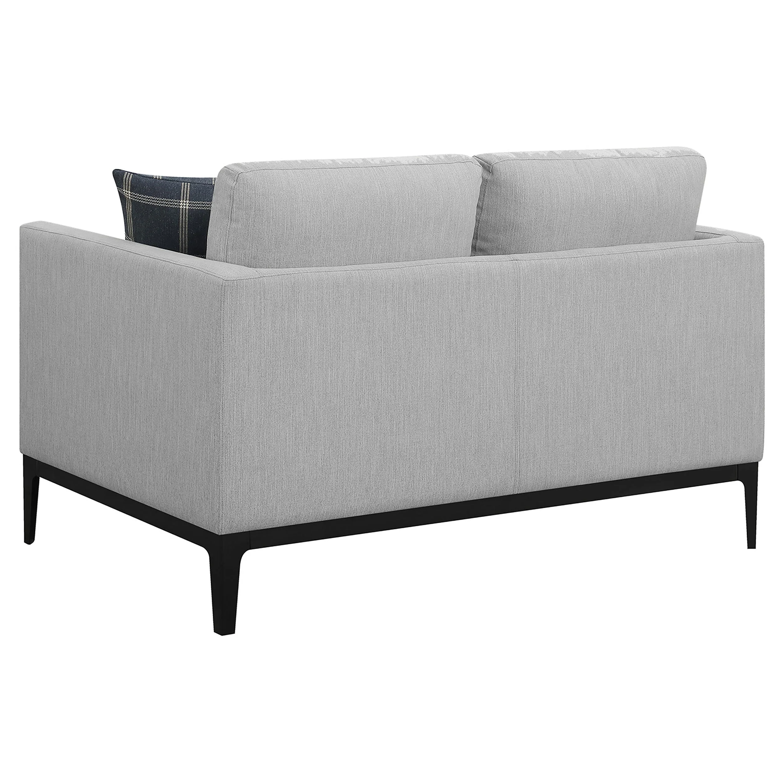 Apperson Upholstered Track Arm Sofa Set Light Grey - Image 18