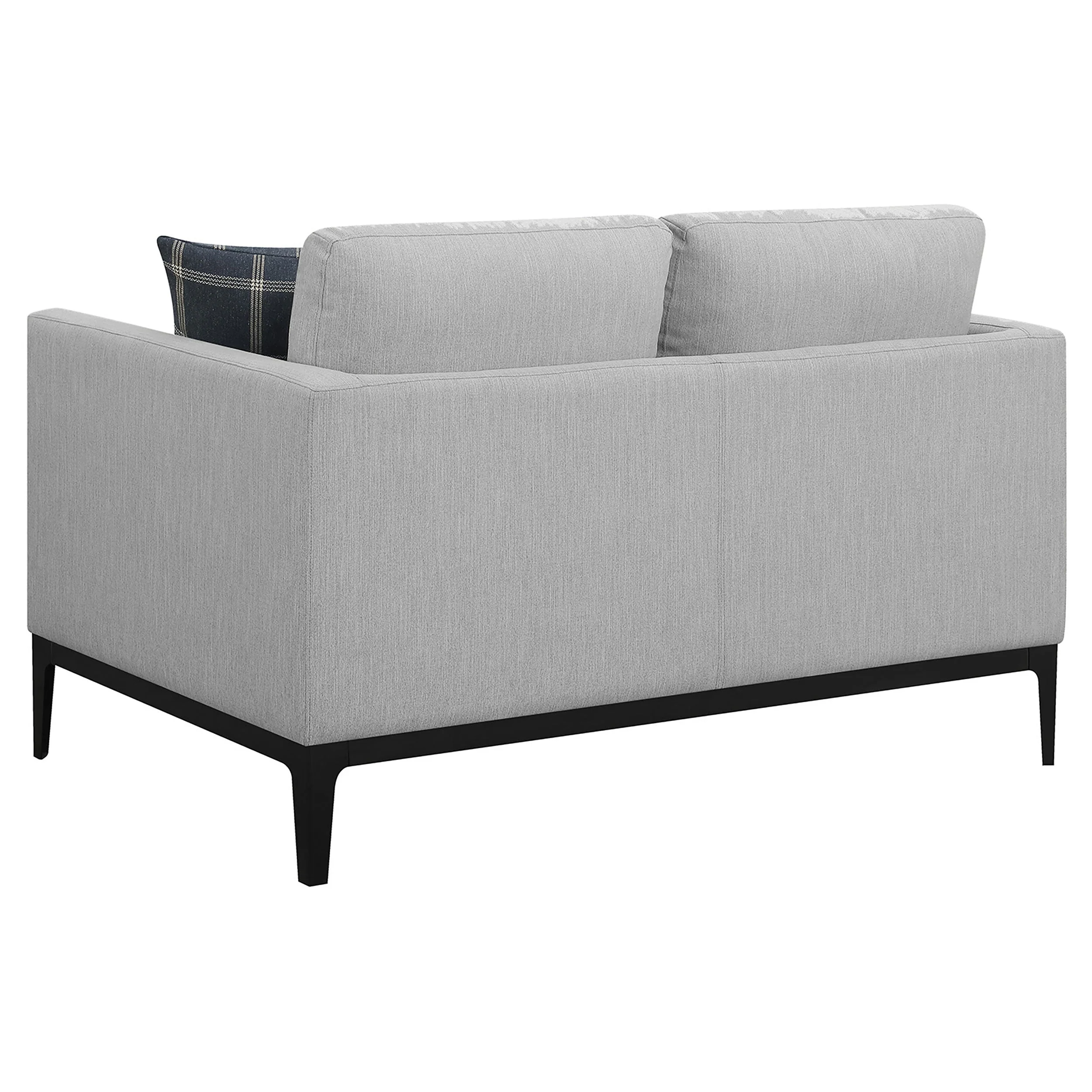 Apperson Upholstered Track Arm Sofa Set Light Grey - Image 19