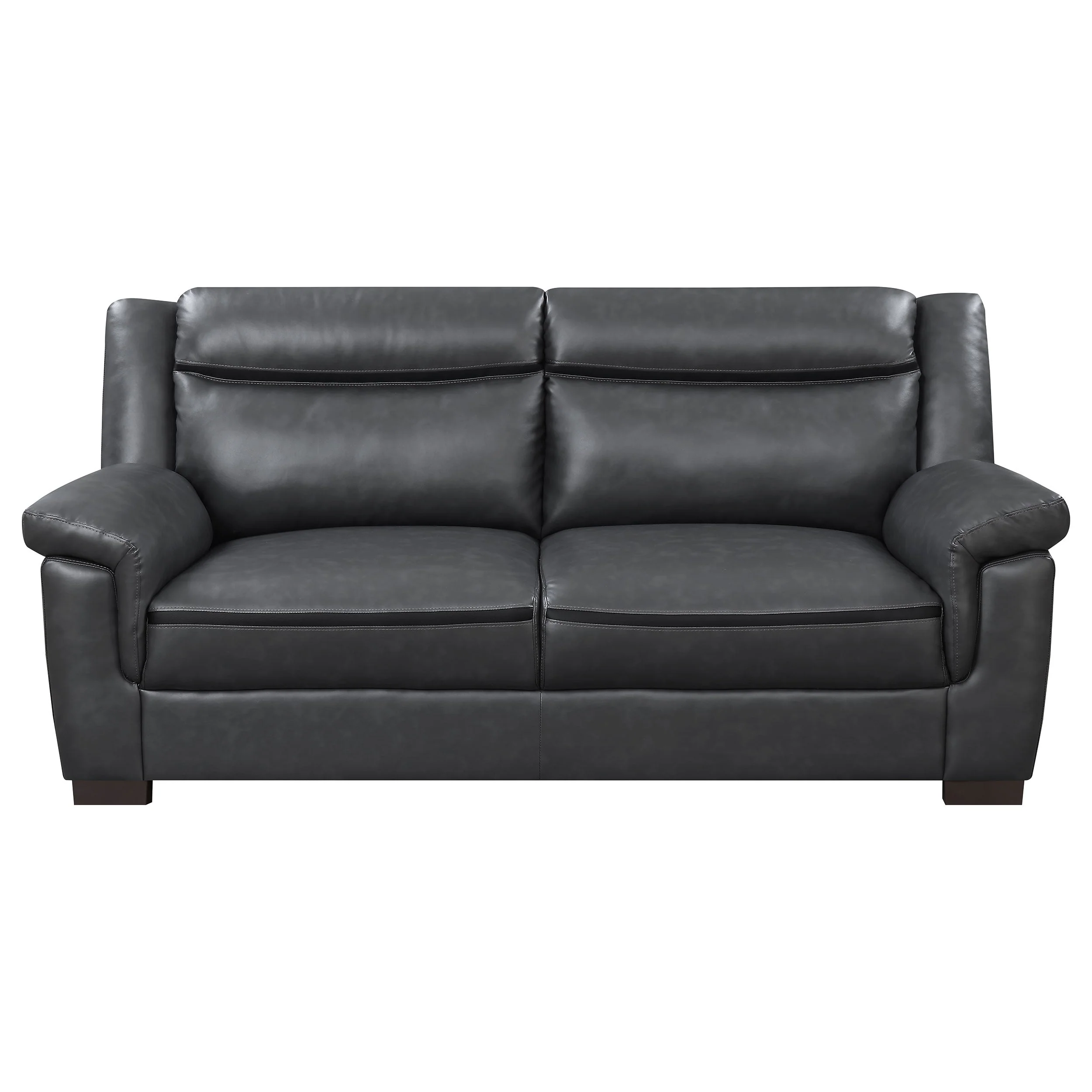 Arabella Upholstered Padded Arm Sofa Grey - Image 4