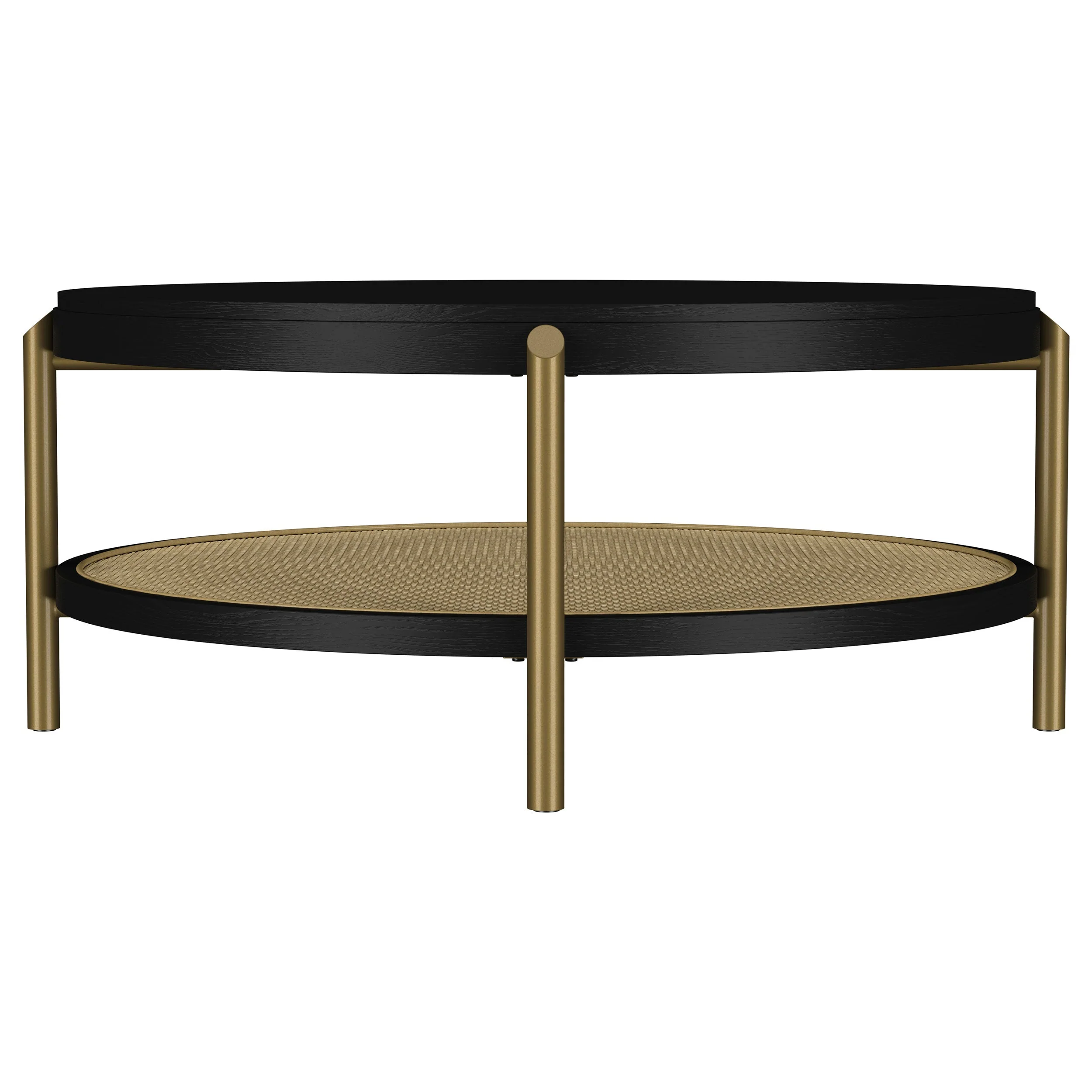 Arini Round Coffee Table With Storage Shelf - Image 12