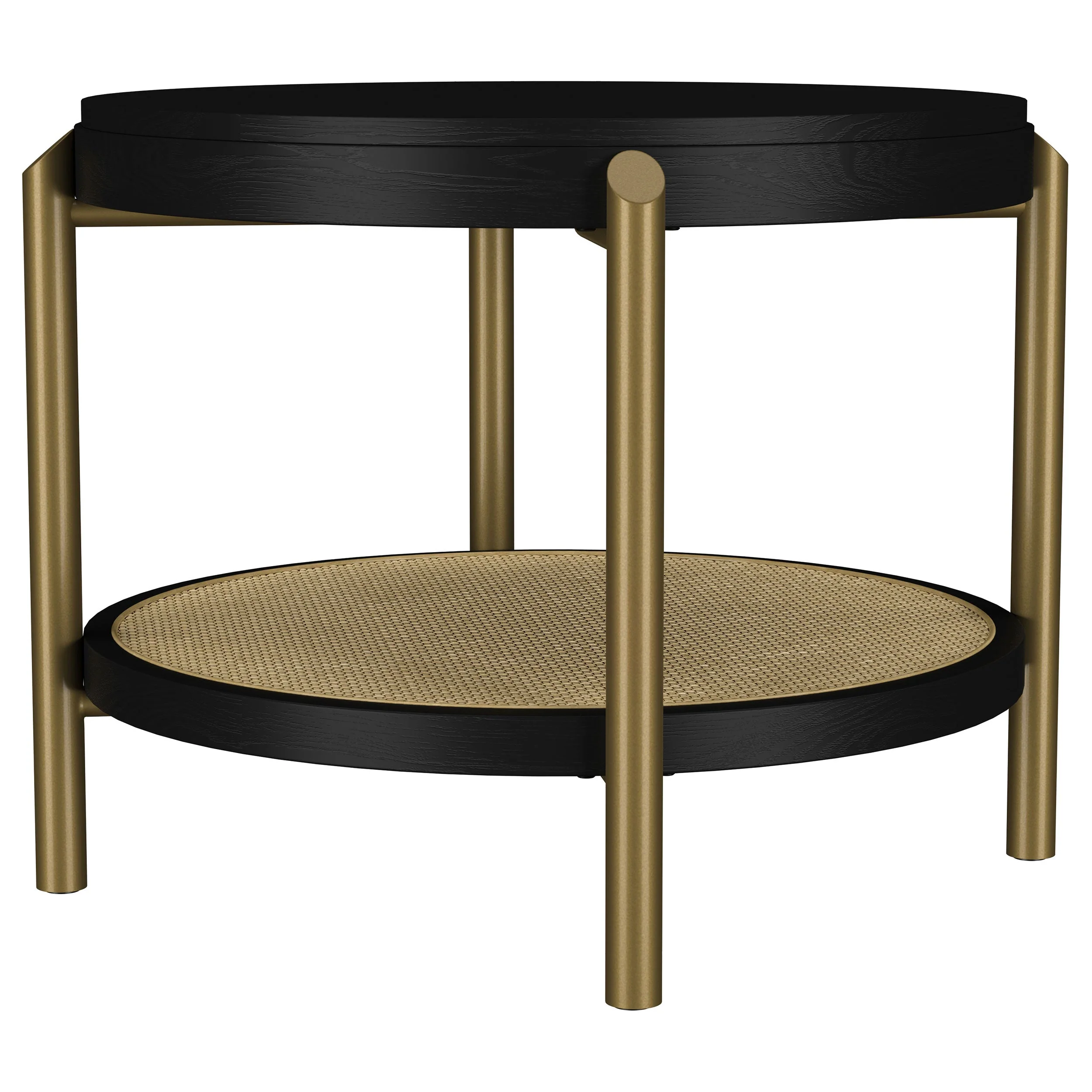 Arini Round End Side Table With Storage Shelf - Image 10