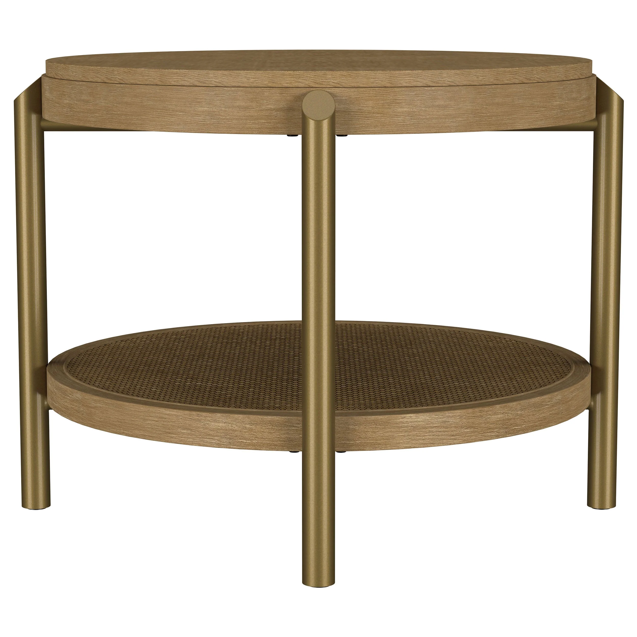 Arini Round End Side Table With Storage Shelf - Image 11