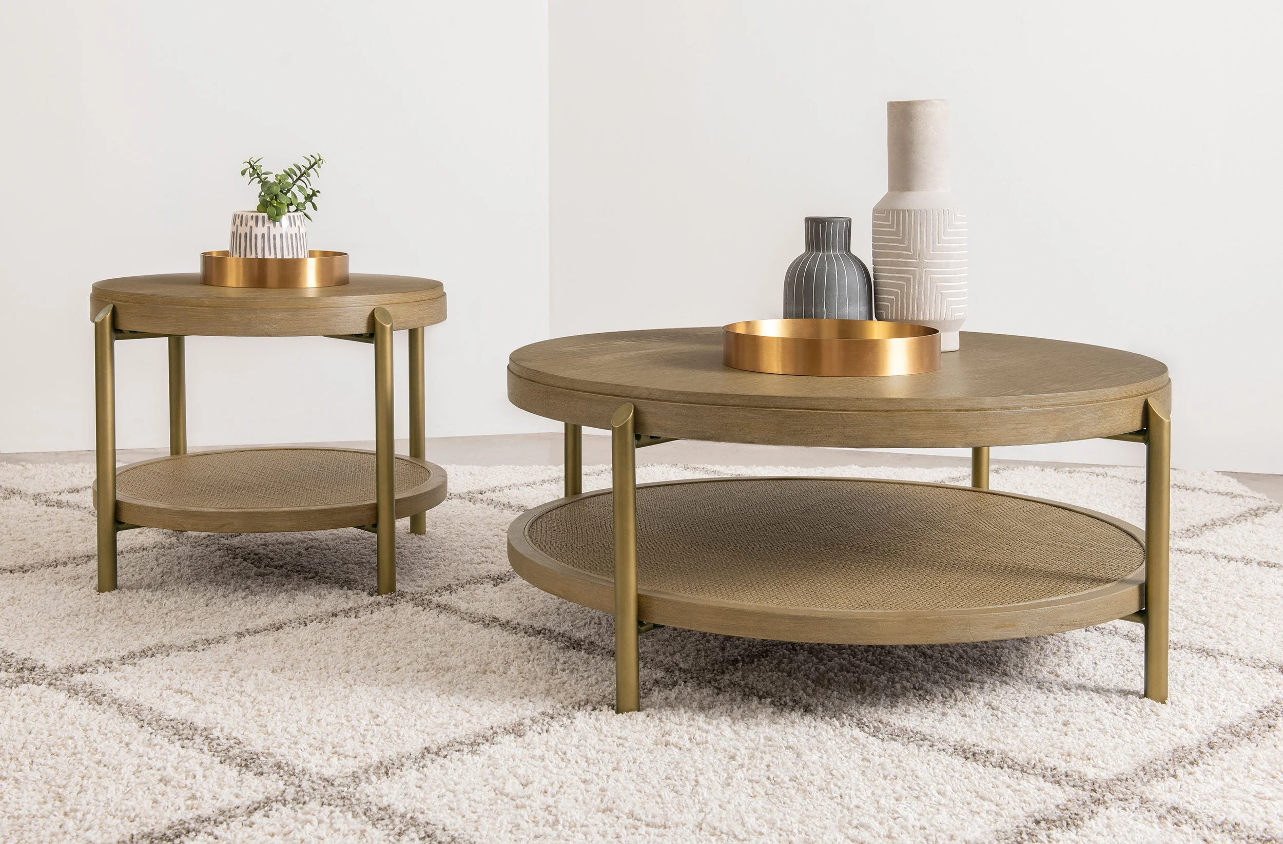 Arini Round End Side Table With Storage Shelf - Image 23