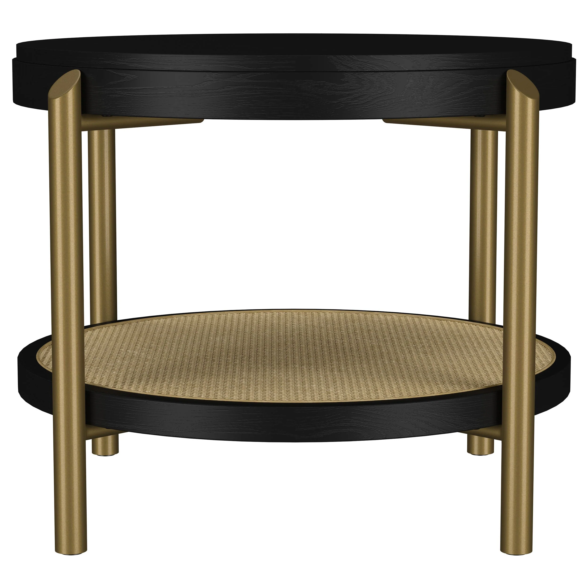 Arini Round End Side Table With Storage Shelf - Image 8