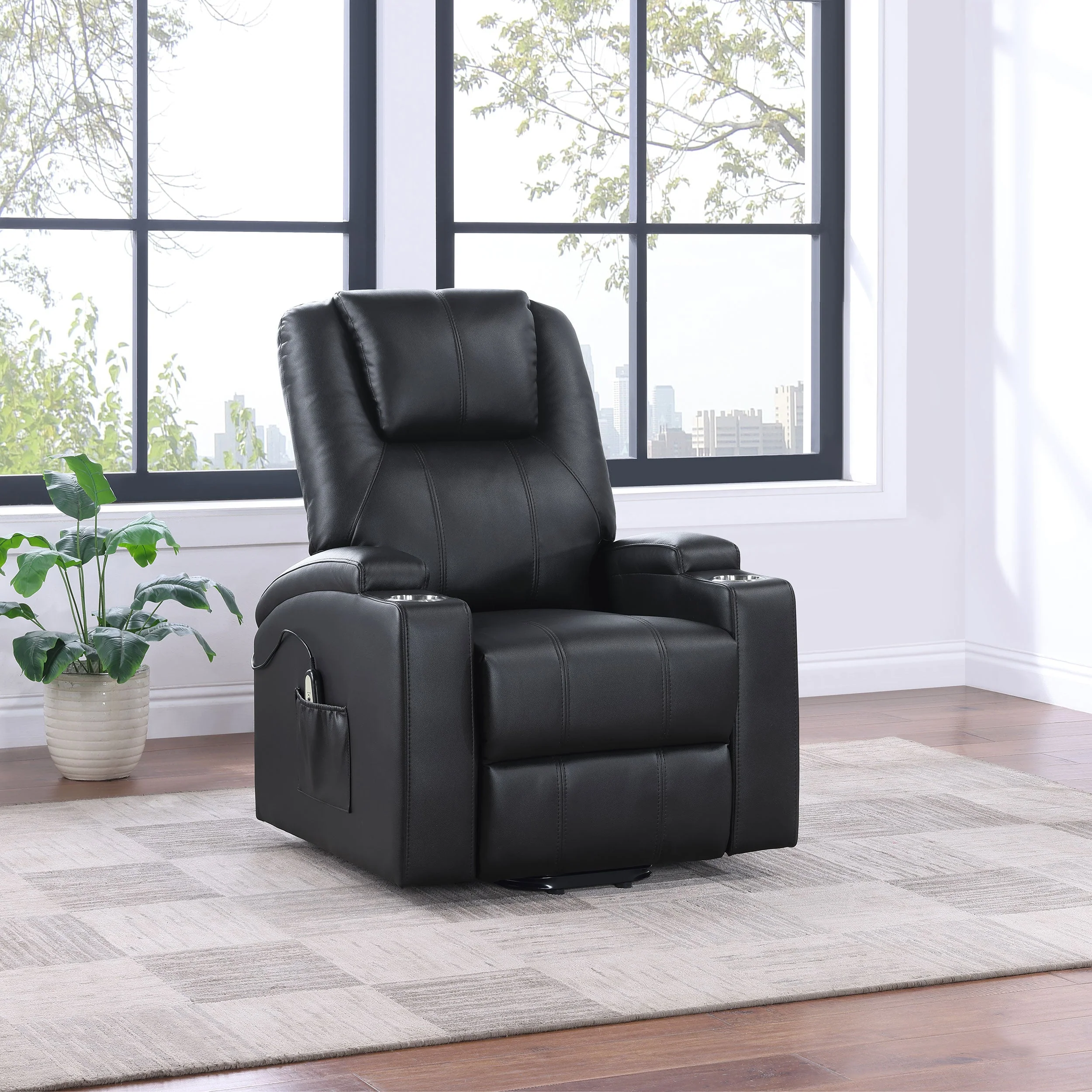 Armstrong Upholstered Power Lift Massage Recliner - Image 11