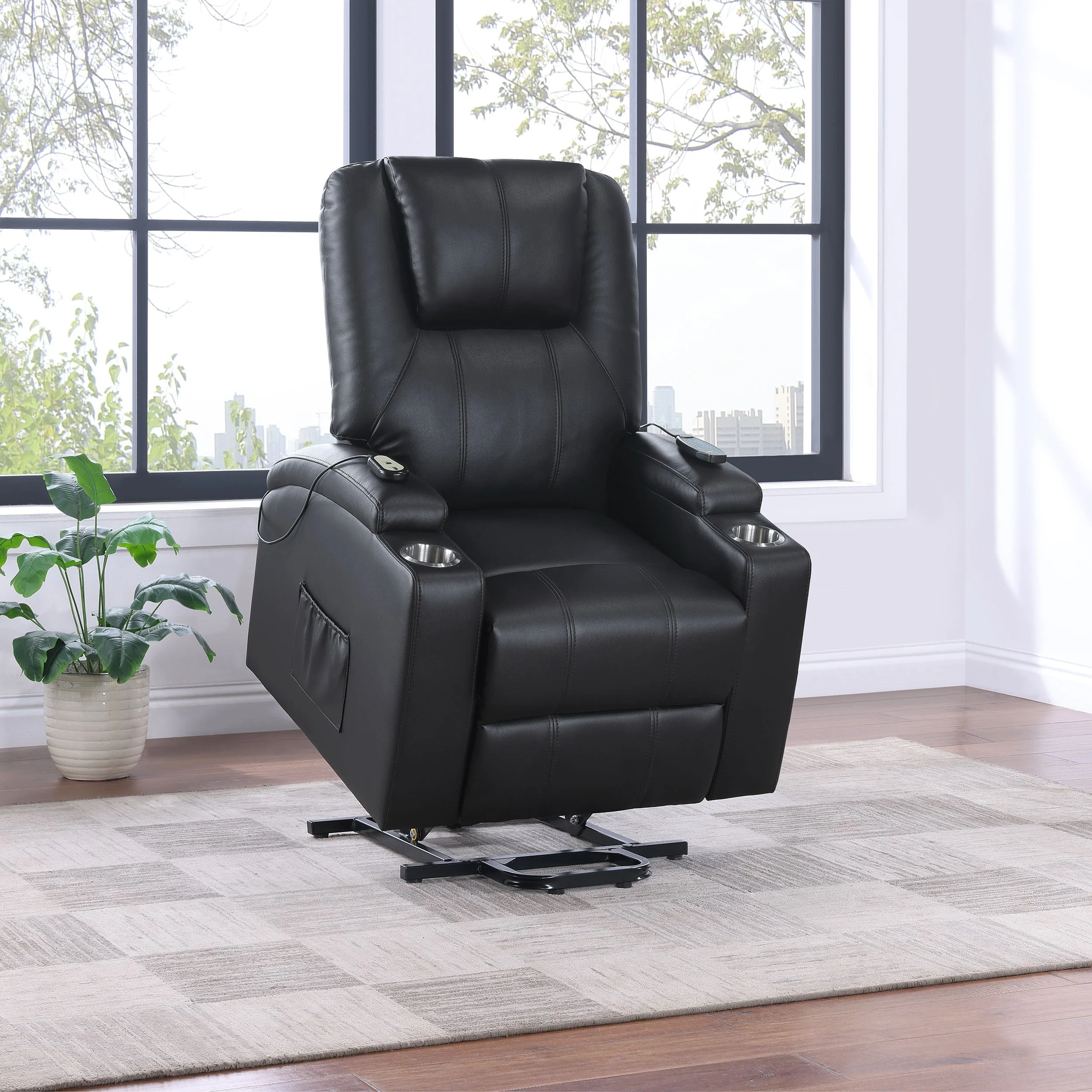 Armstrong Upholstered Power Lift Massage Recliner - Image 21