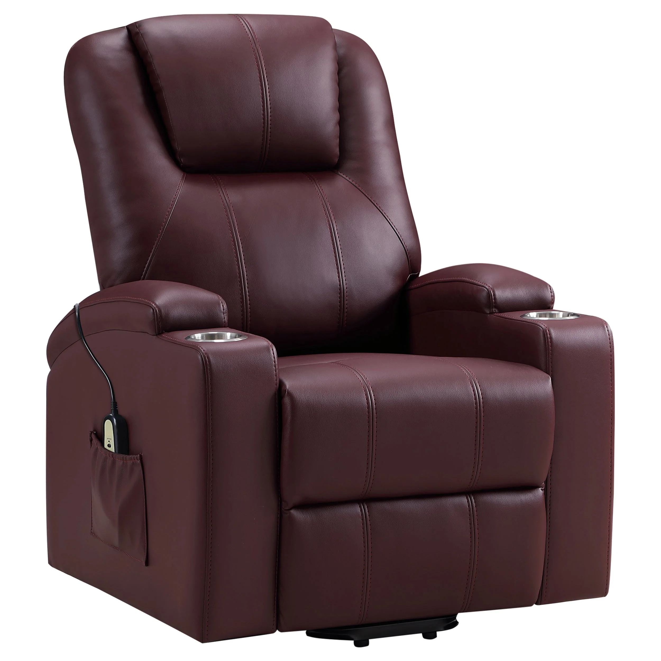 Armstrong Upholstered Power Lift Massage Recliner - Image 28