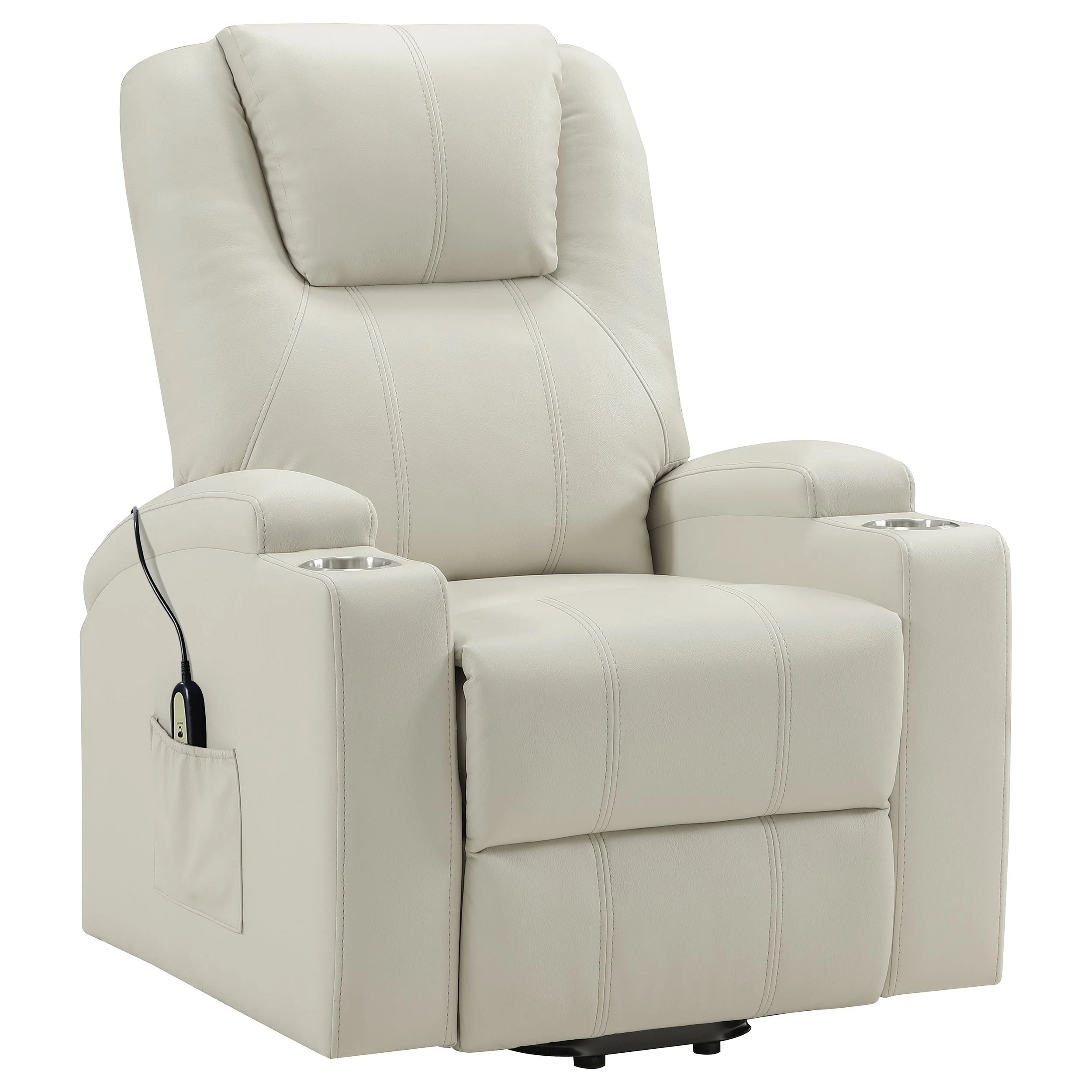 Armstrong Upholstered Power Lift Massage Recliner - Image 29