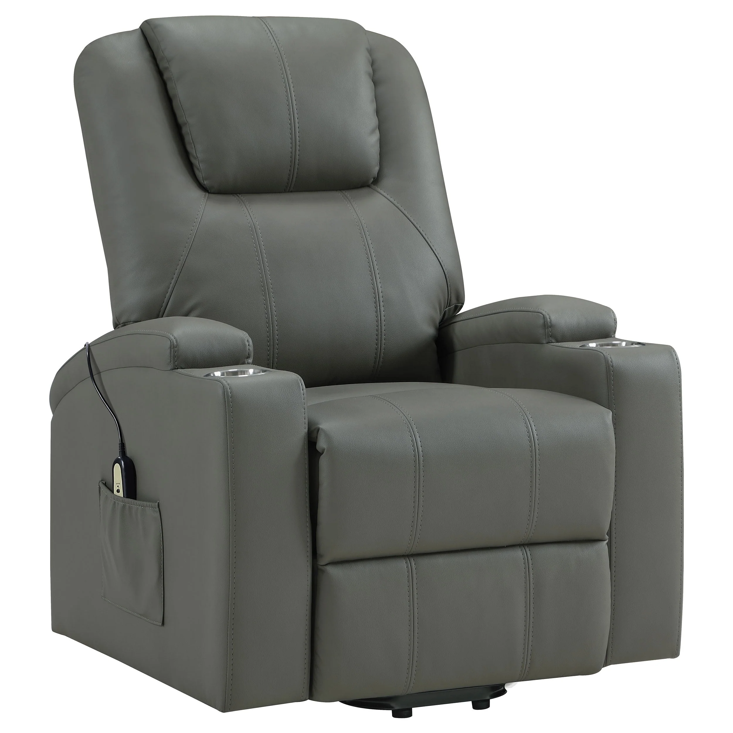 Armstrong Upholstered Power Lift Massage Recliner - Image 30