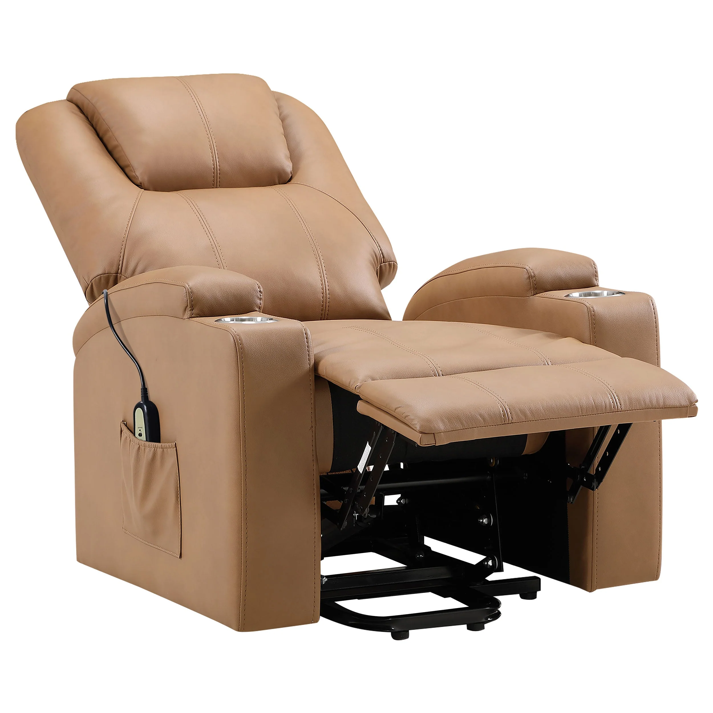 Armstrong Upholstered Power Lift Massage Recliner - Image 32