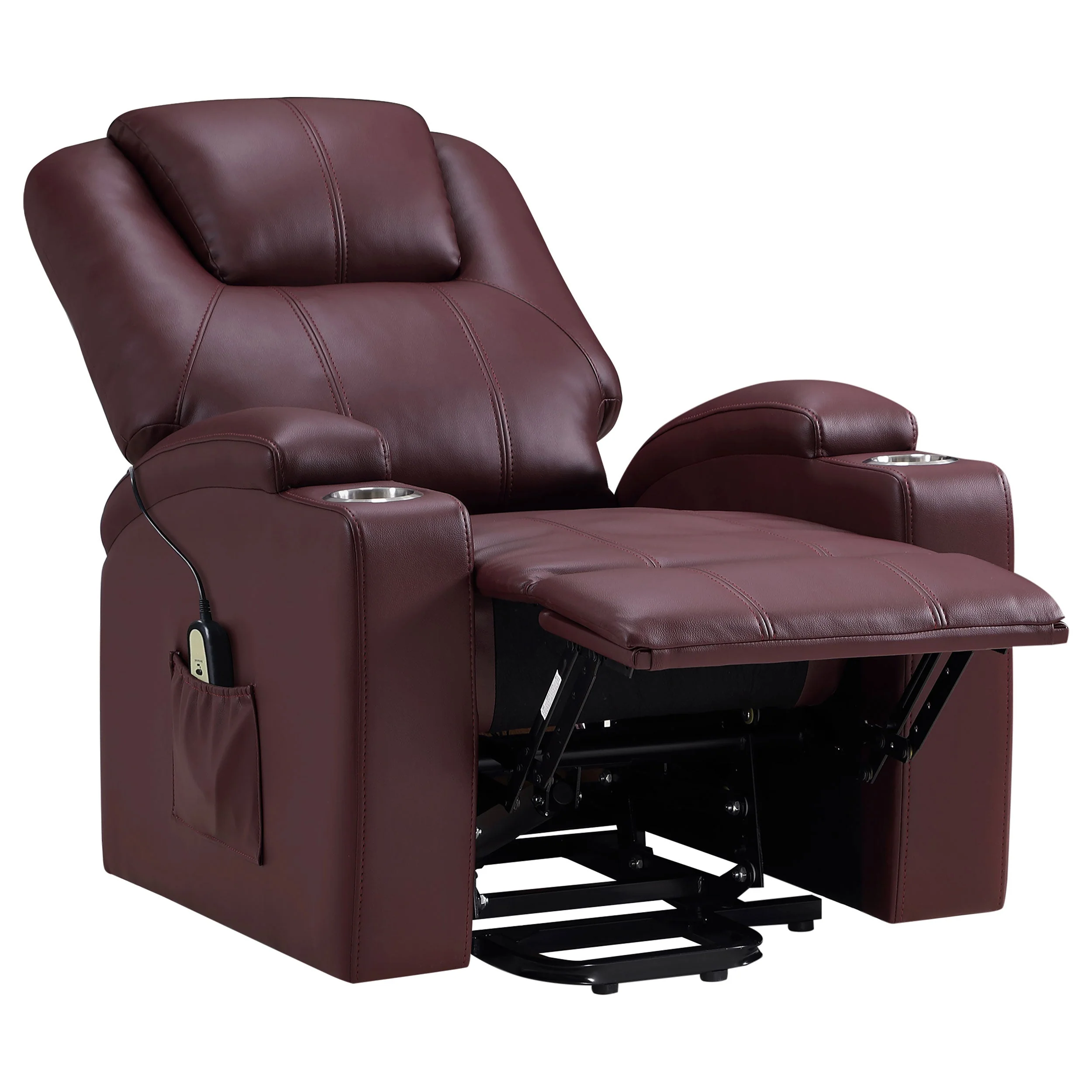 Armstrong Upholstered Power Lift Massage Recliner - Image 33