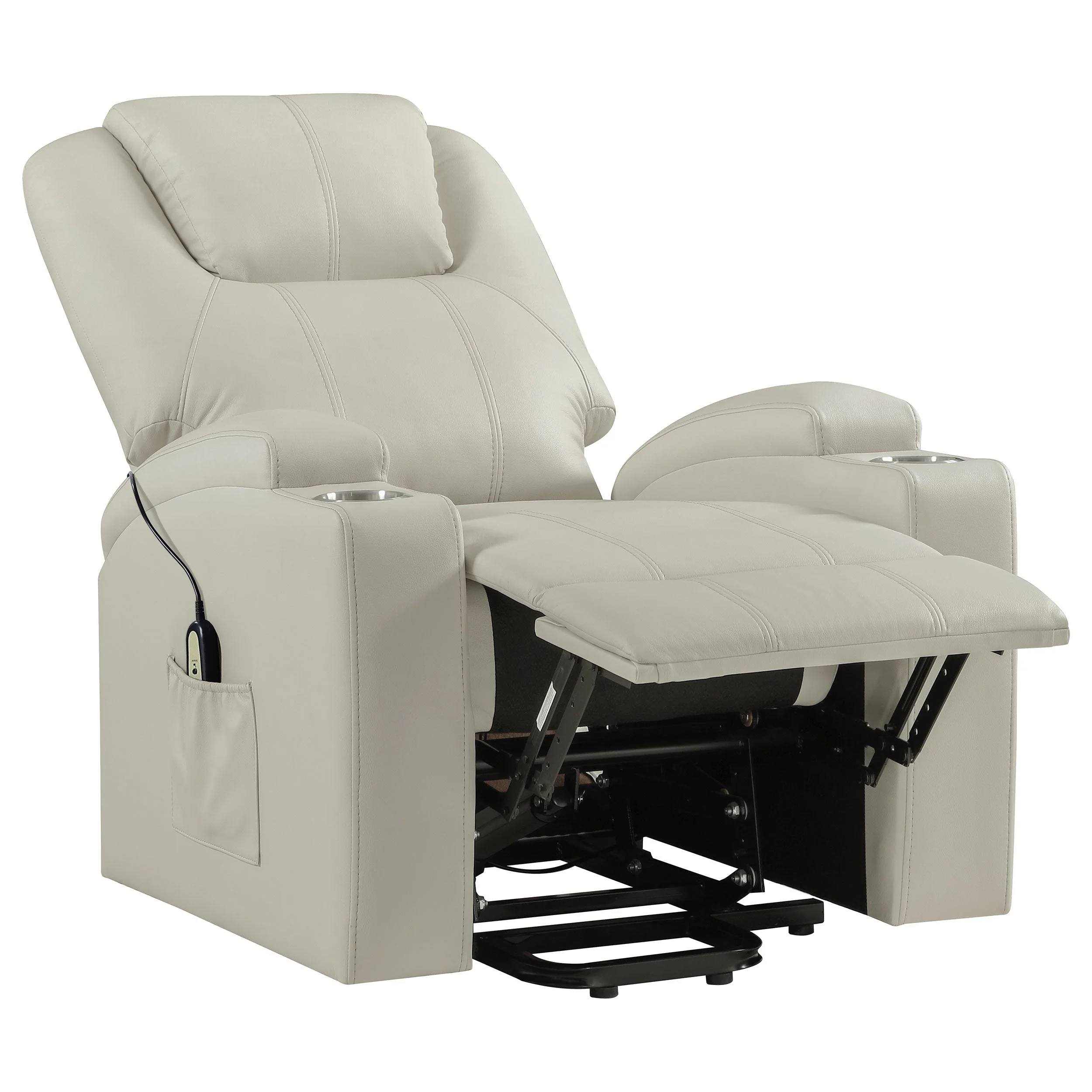 Armstrong Upholstered Power Lift Massage Recliner - Image 34