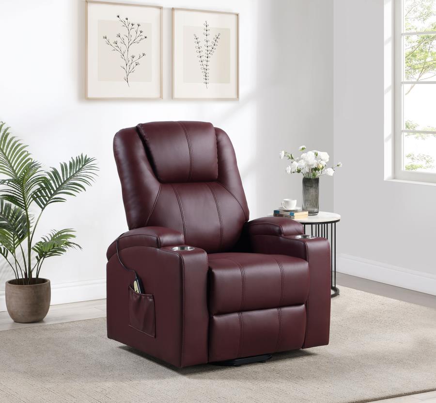 Armstrong Upholstered Power Lift Massage Recliner - Image 4