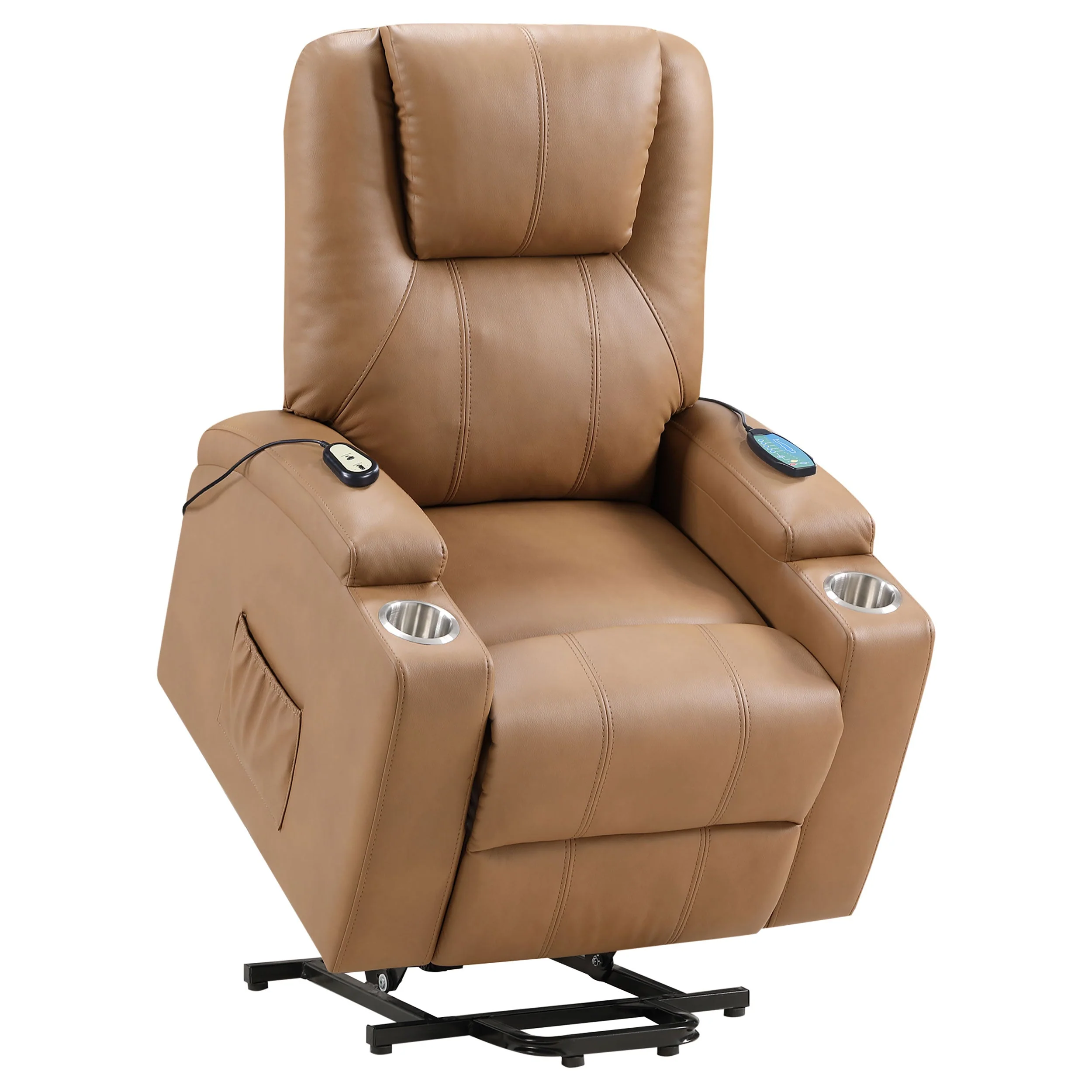 Armstrong Upholstered Power Lift Massage Recliner - Image 42