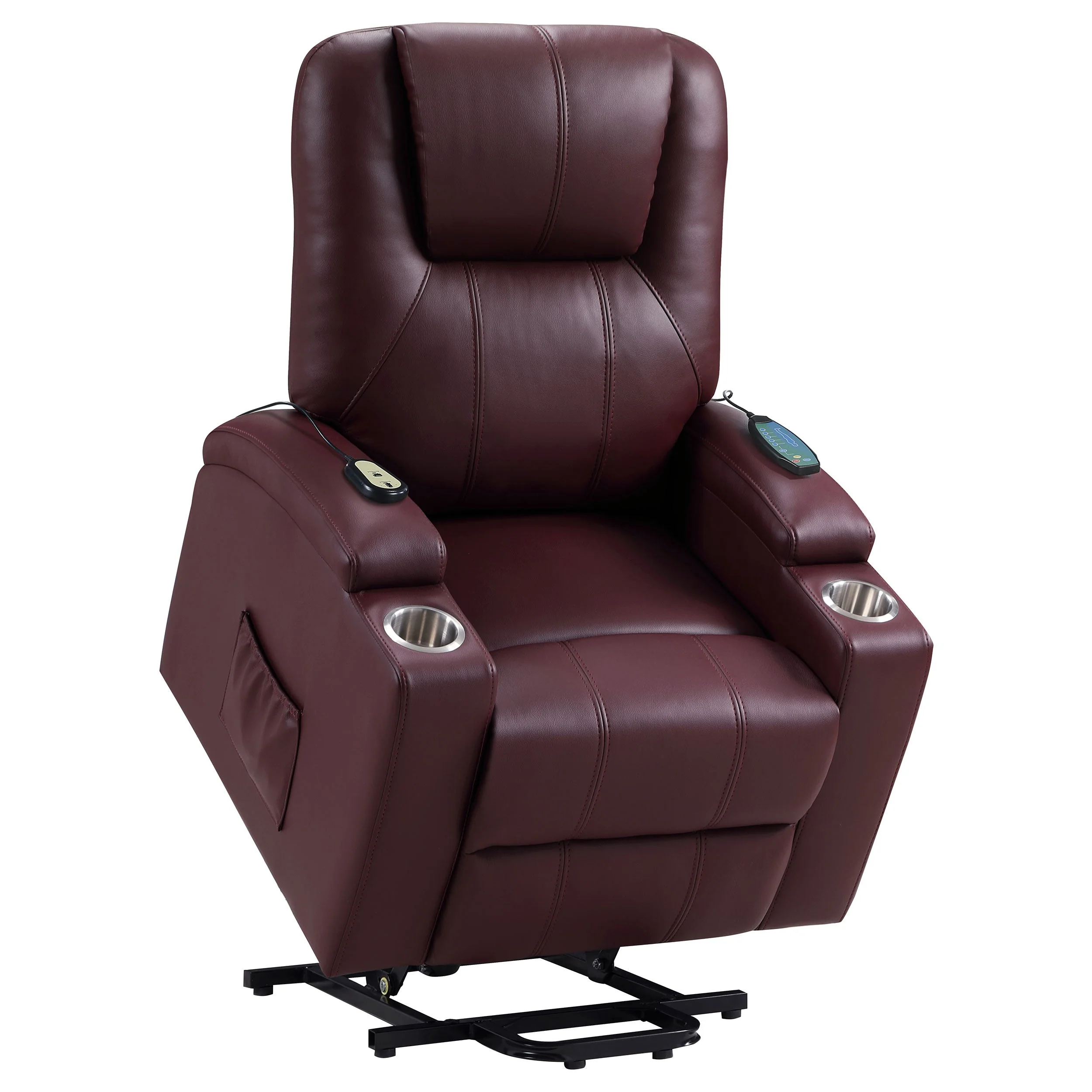 Armstrong Upholstered Power Lift Massage Recliner - Image 43