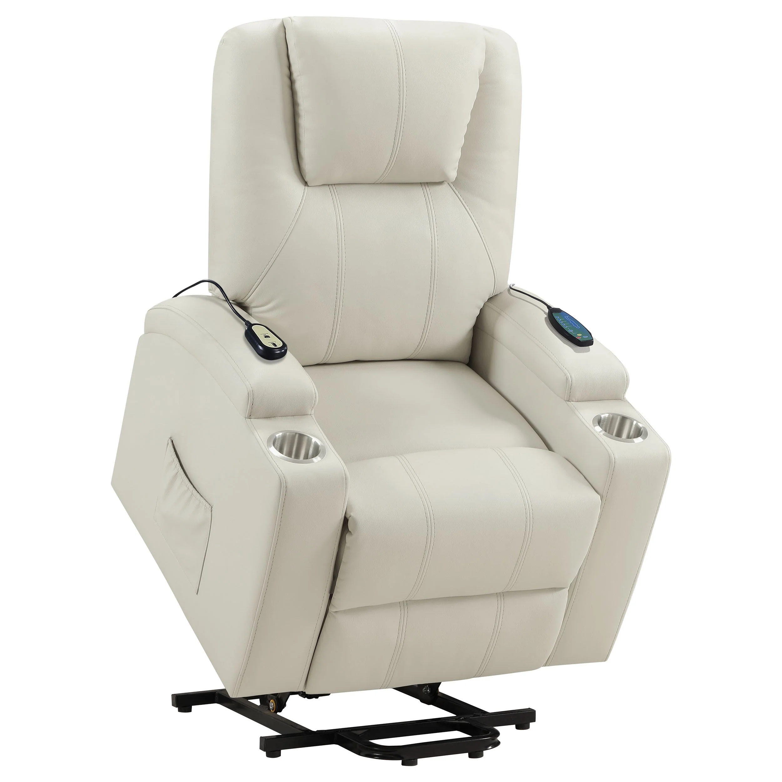 Armstrong Upholstered Power Lift Massage Recliner - Image 44