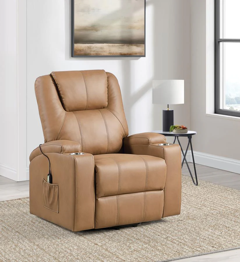Armstrong Upholstered Power Lift Massage Recliner - Image 5