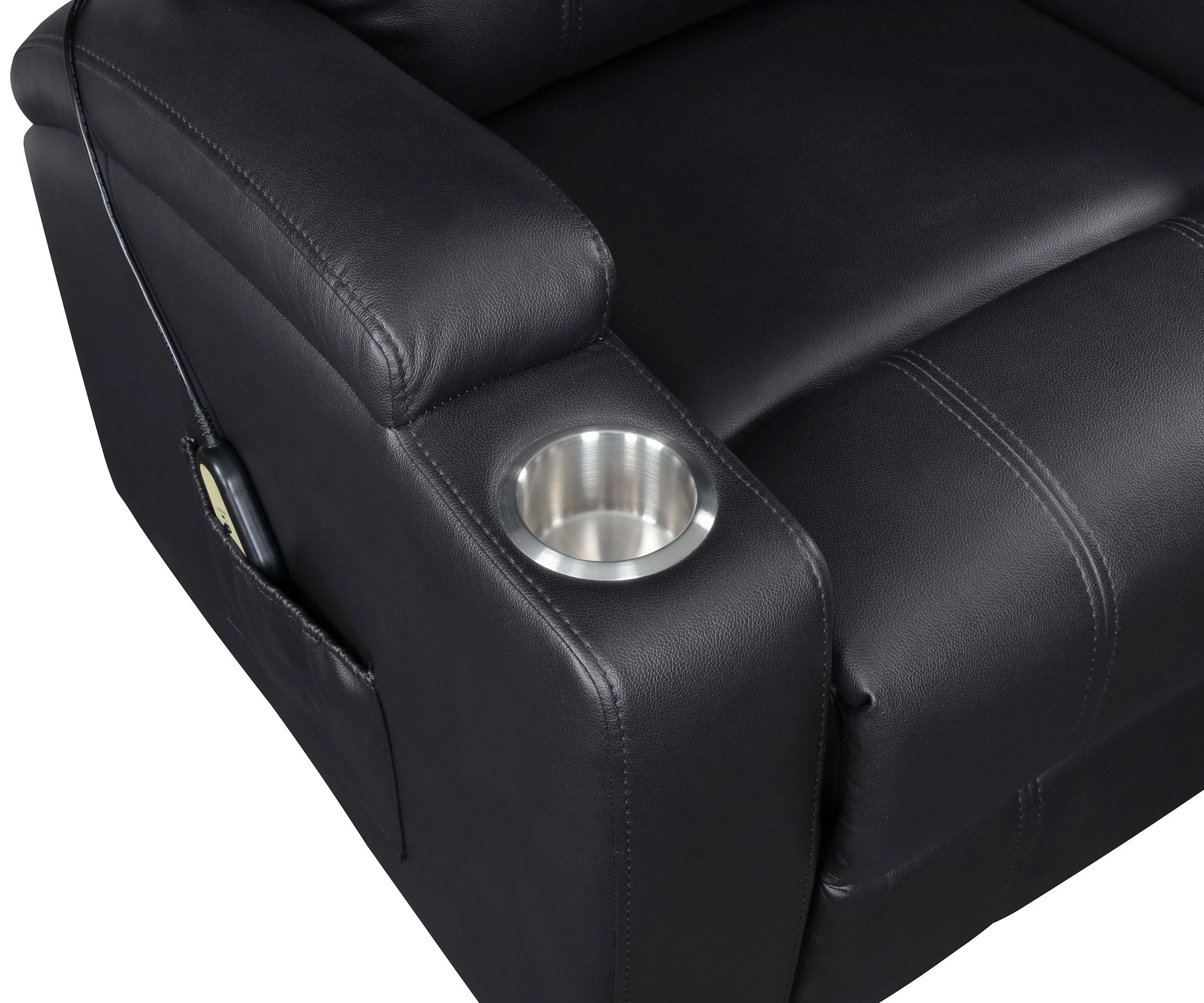 Armstrong Upholstered Power Lift Massage Recliner - Image 56