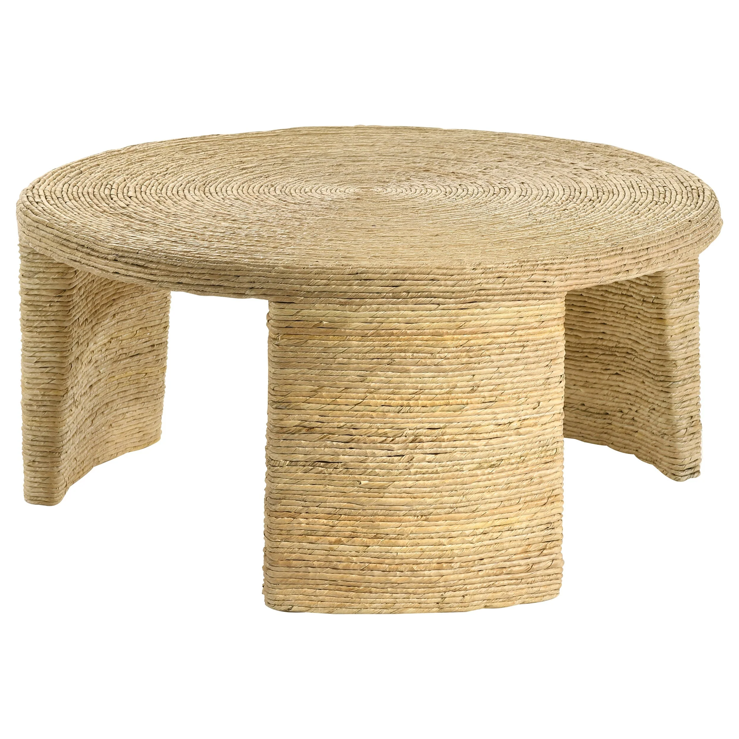 Artina Rattan Coffee and End Table Set Natural - Image 14
