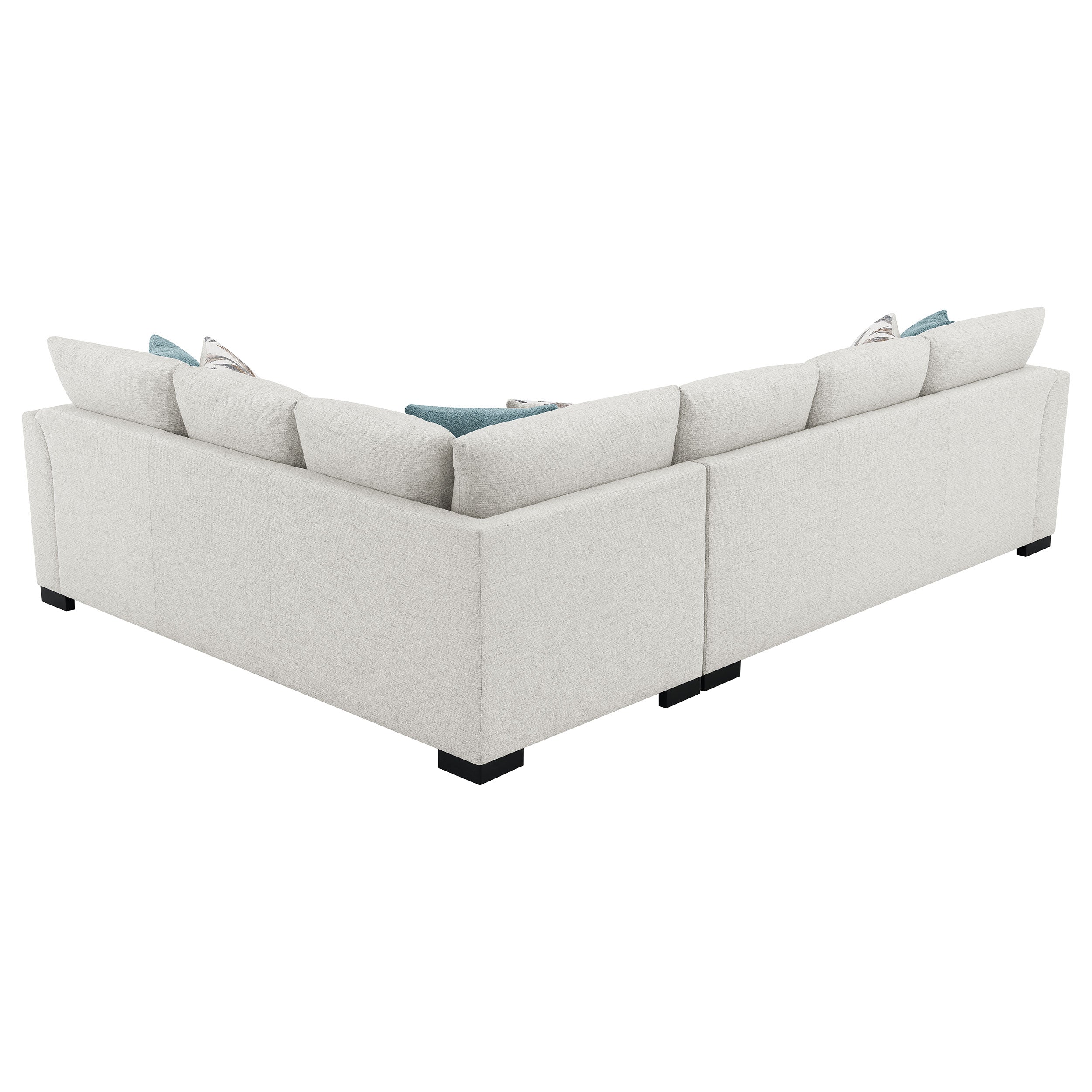 Ashford Chenille Upholstered Sleeper Sectional Sofa Greige - Image 11