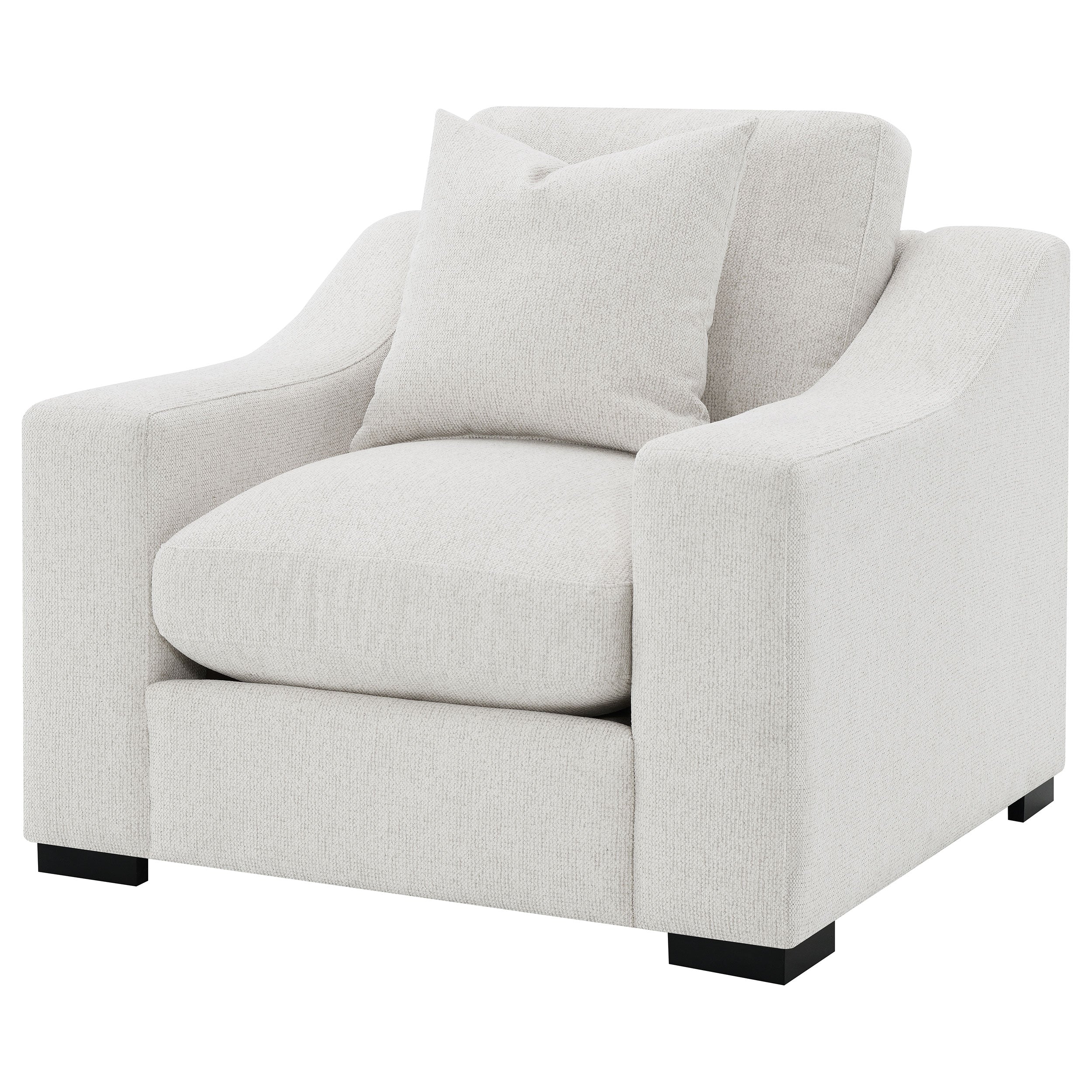 Ashlyn Upholstered Sloped Arm Accent Chair - Image 10