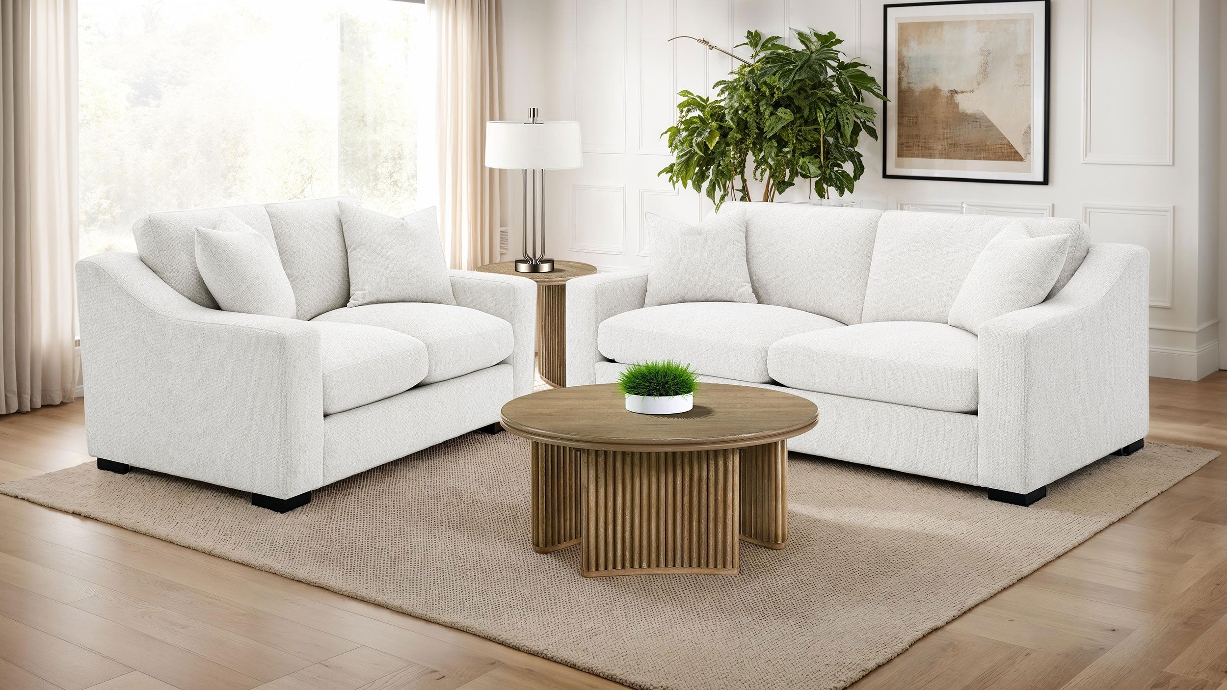 Ashlyn Upholstered Sloped Arm Sofa Set - Image 10